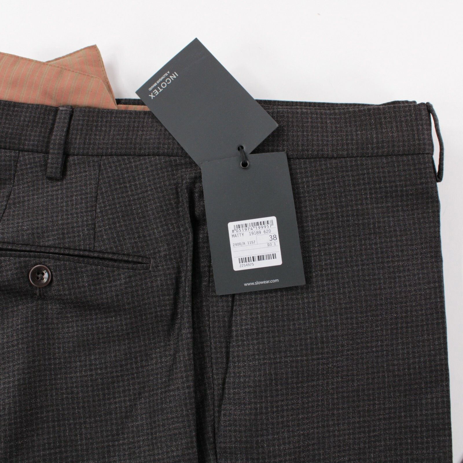 Incotex INCOTEX New with tags Dress Pants Size 38 US In Brown Size US 38 / EU 54 - 3 Thumbnail