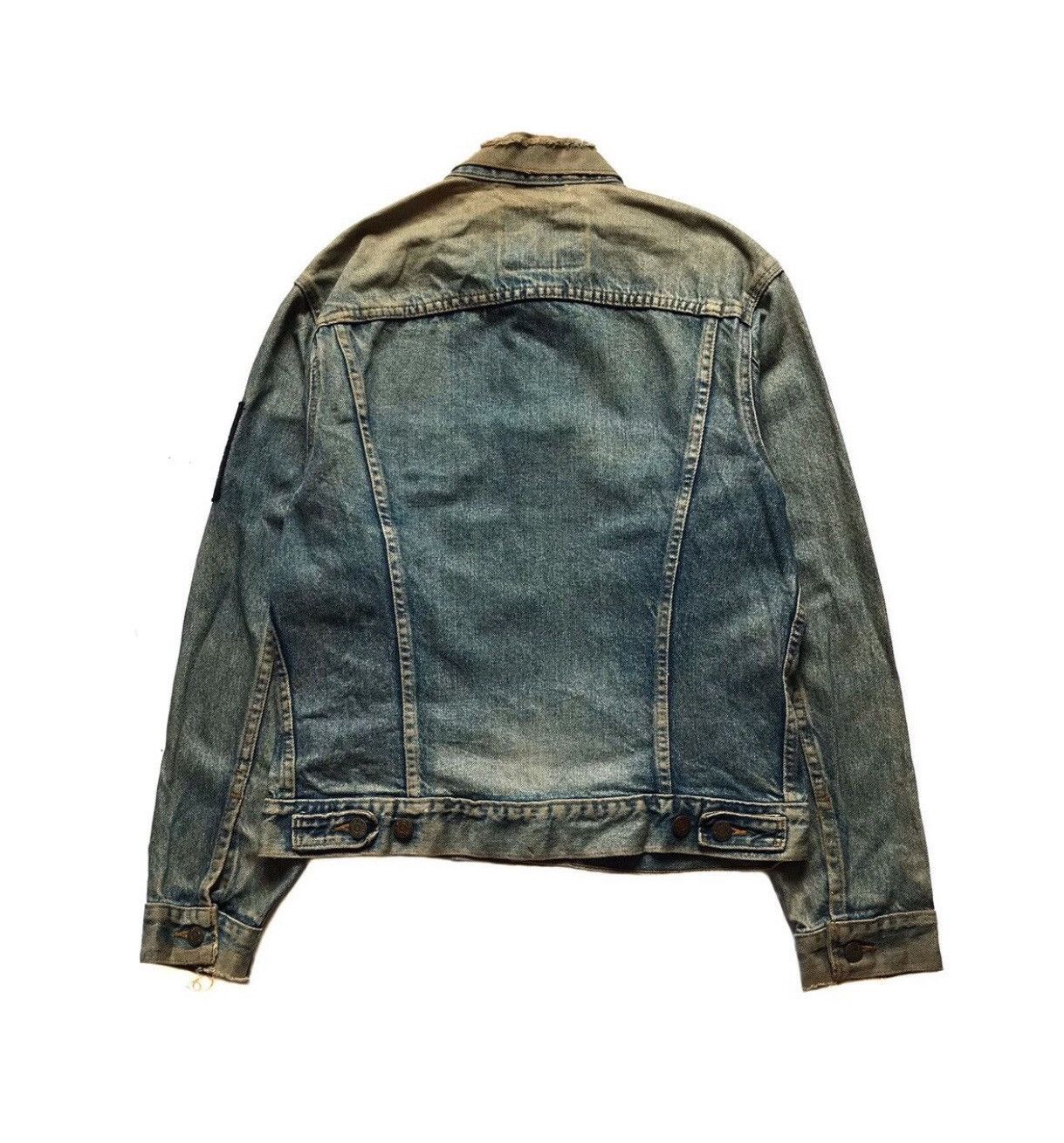 Levi's Vintage Clothing TRUCKER LEVIS BUTTON 715 DISTRESSED DENIM JACKET Size US M / EU 48-50 / 2 - 2 Thumbnail