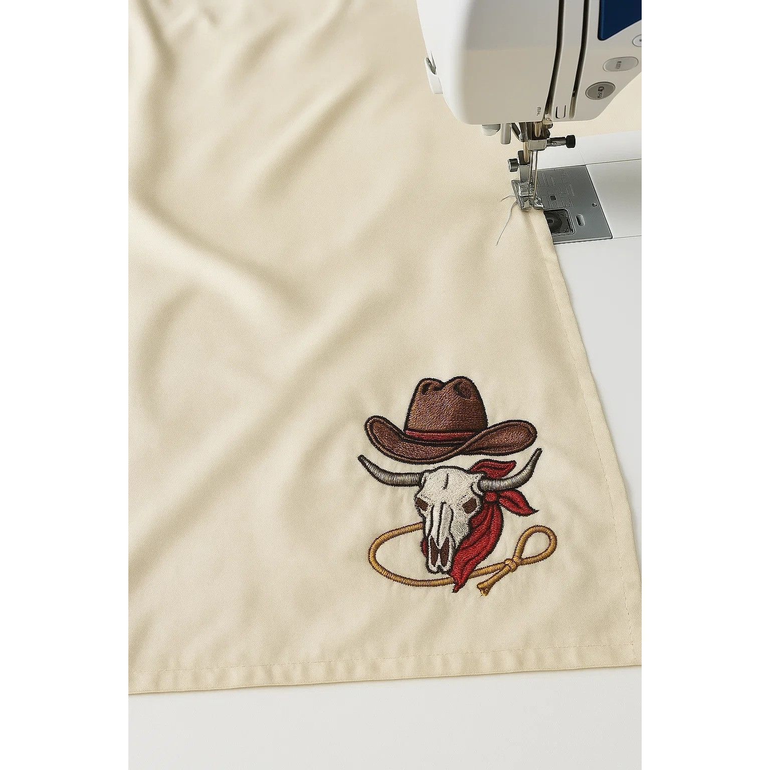 The Unbranded Brand White Wild Rag Large Scarf 35x35 Inches Silk Feel Polyester Size ONE SIZE - 4 Thumbnail