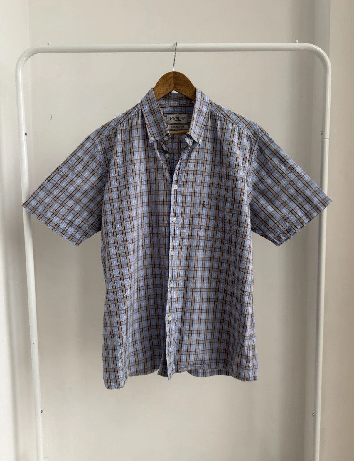 Yves Saint Laurent YVES SAINT LAURENT VINTAGE YSL CLASSIC BUTTON UP SHIRT Size US L / EU 52-54 / 3 - 2 Thumbnail