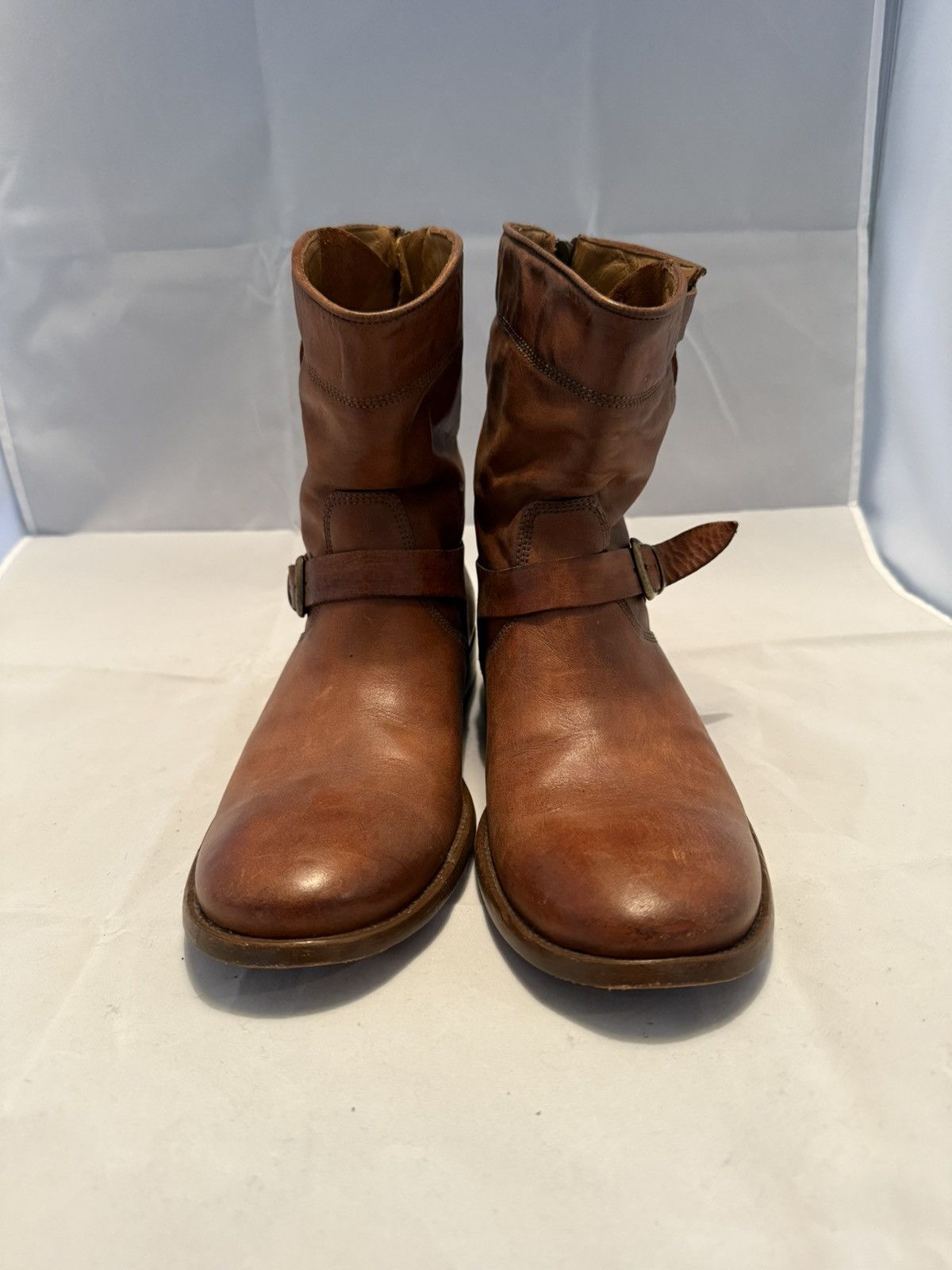 Belstaff Belstaff brown “cognac” leather biker boots size 8 men Size US 8 / EU 41 - 2 Thumbnail