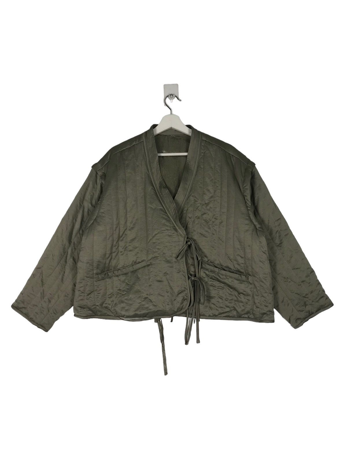 Japanese Brand 🔥 SOLOV ASYMETRIC CROP LINER JACKET Size US M / EU 48-50 / 2 - 5 Thumbnail