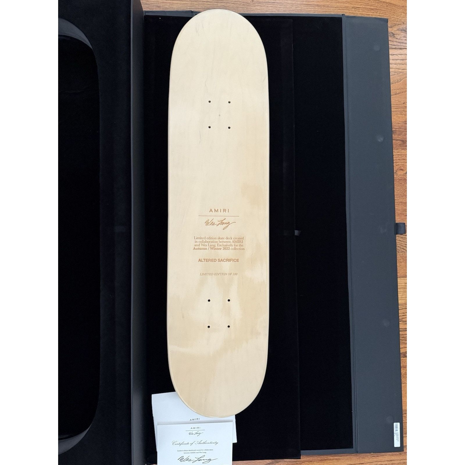 Amiri VERY limited AMIRI X WES LANG SKATEBOARD 15 Of 100 Size ONE SIZE - 2 Thumbnail