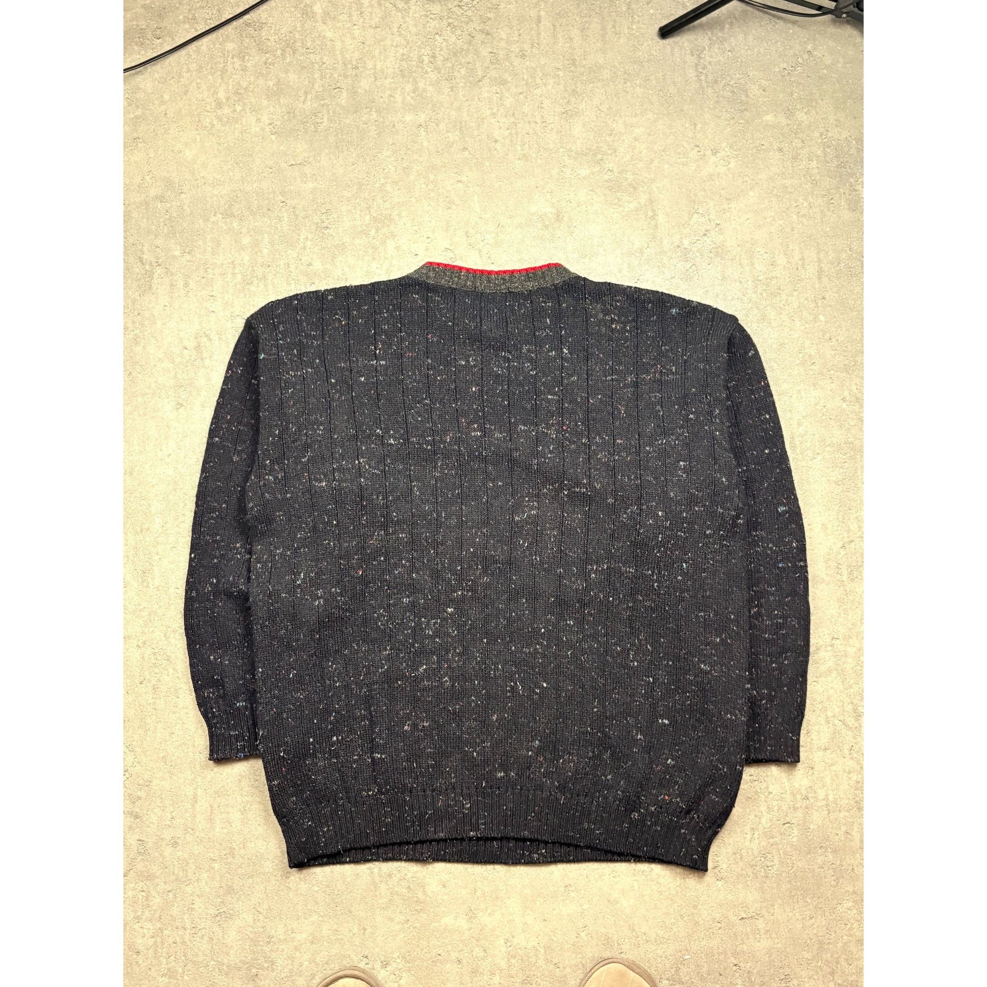 Iceberg Vintage Iceberg Jeans Mens Graphic Knit Sweater Bold Red & G Size US M / EU 48-50 / 2 - 5 Thumbnail