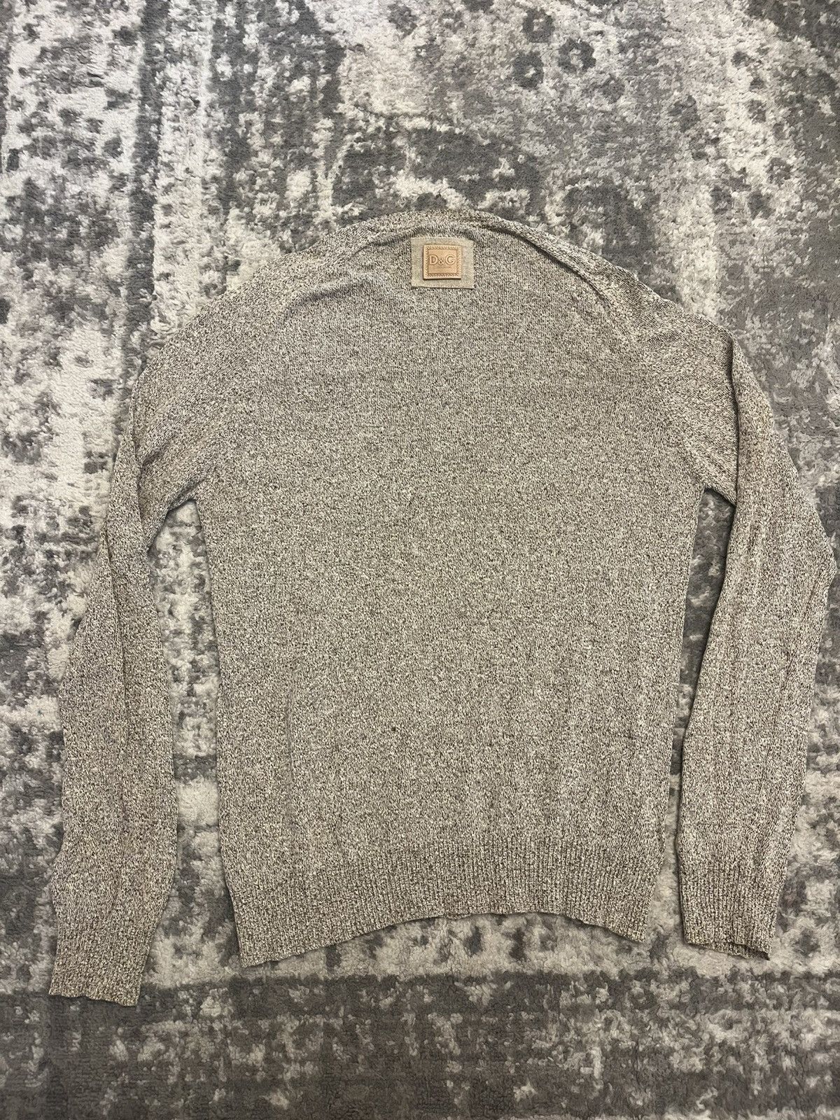 Dolce & Gabbana Vintage D&G Dolce Gabbana Logo Back Neck Sweater Size 54 Size US L / EU 52-54 / 3 - 1 Thumbnail