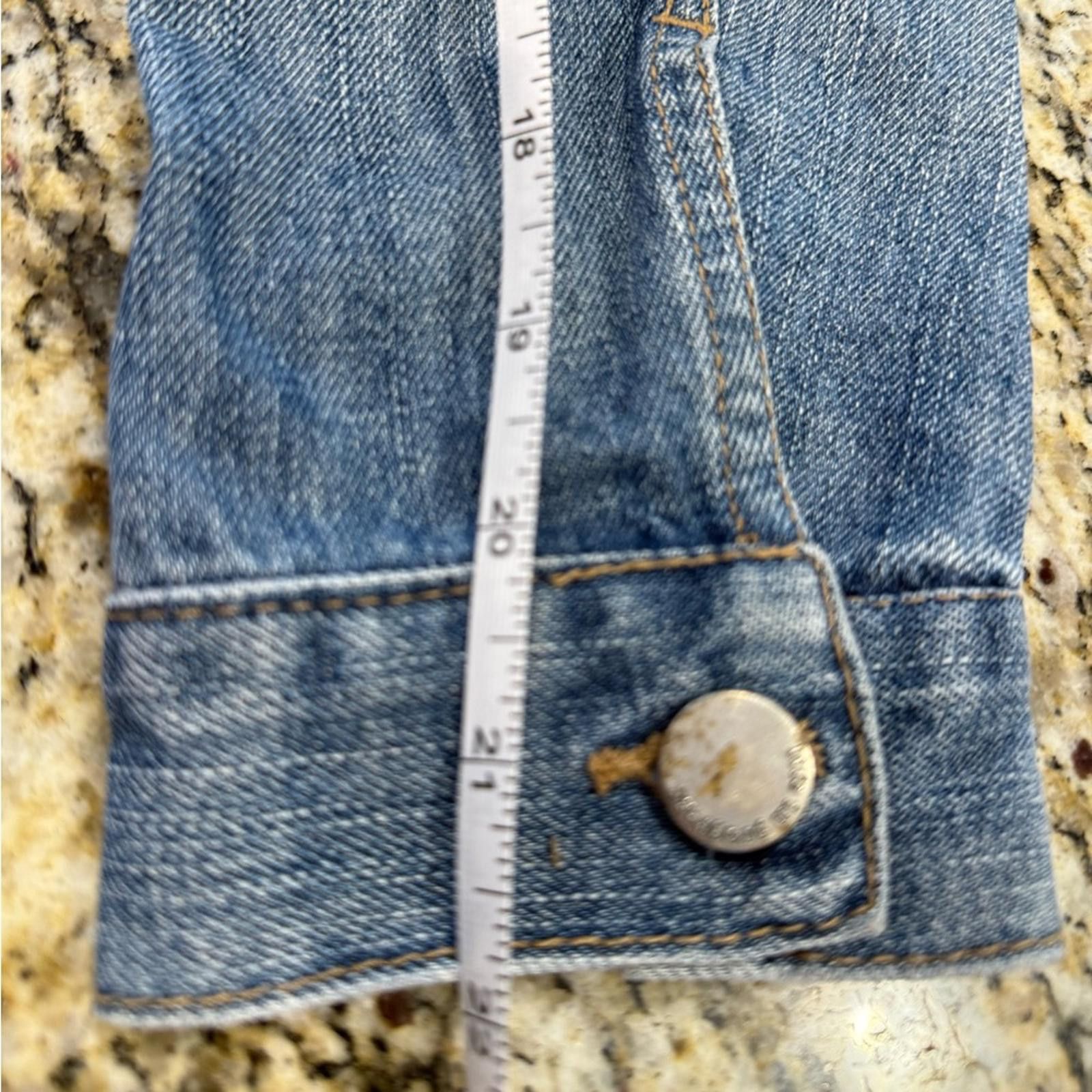 Other life in progress metal spiked grungy denim jeans jacket SZ M Size M / US 6-8 / IT 42-44 - 12 Thumbnail