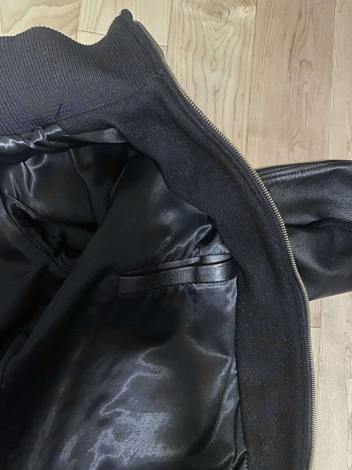 Nike Vintage Nike Jacket Men’s Large Leather Wool Varsity Y2K Size US L / EU 52-54 / 3 - 6 Thumbnail