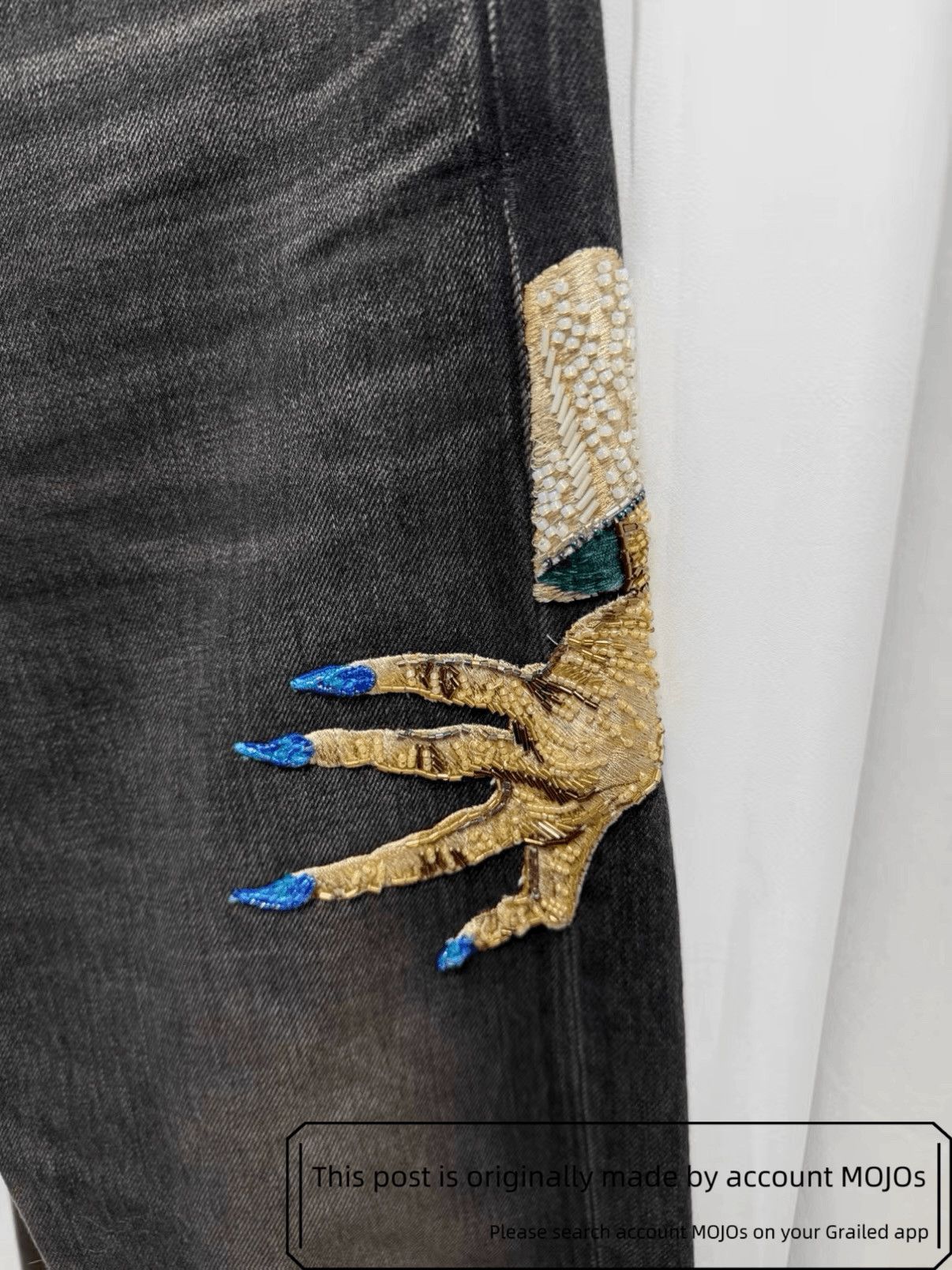 Undercover Sz 2 Undercover Ghost Hand Black Denim mojos61462 Size US 32 / EU 48 - 3 Thumbnail