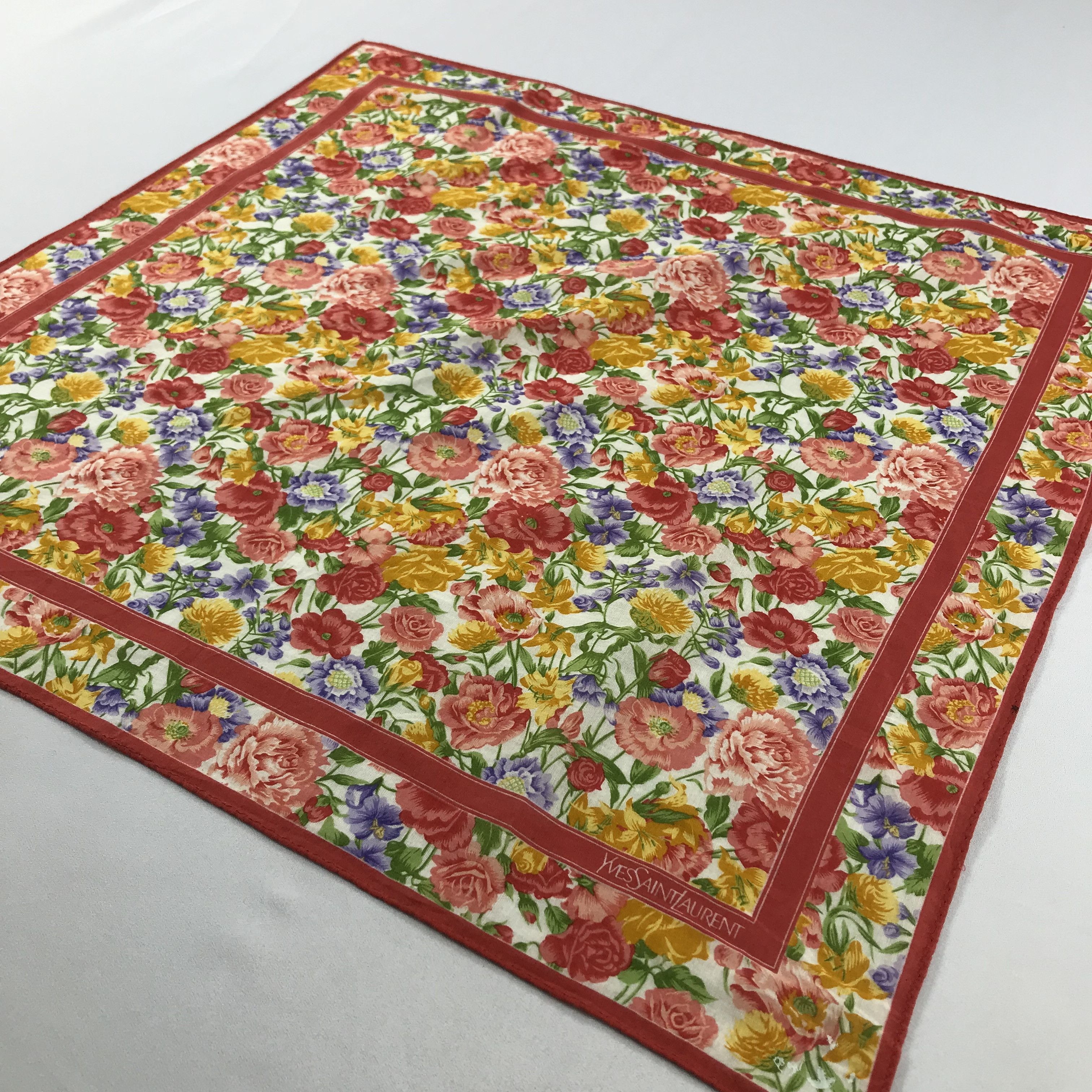 Vintage × Yves Saint Laurent Yves Saint Laurent Bandana / Handkerchief /Neckerchief -2449 Size ONE SIZE - 2 Thumbnail