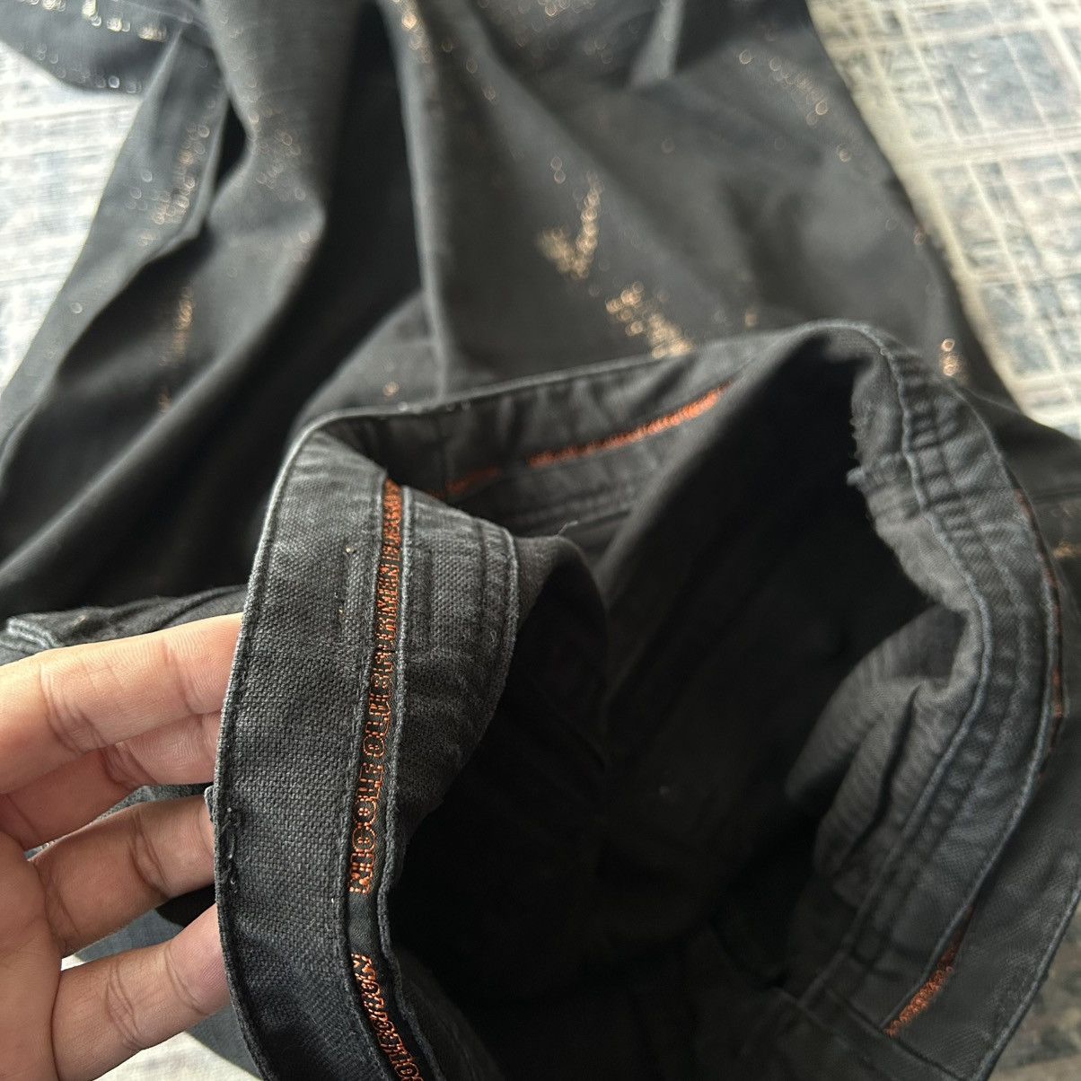Japanese Brand Flared Nicole Punk Black Pants Size US 31 - 16 Thumbnail