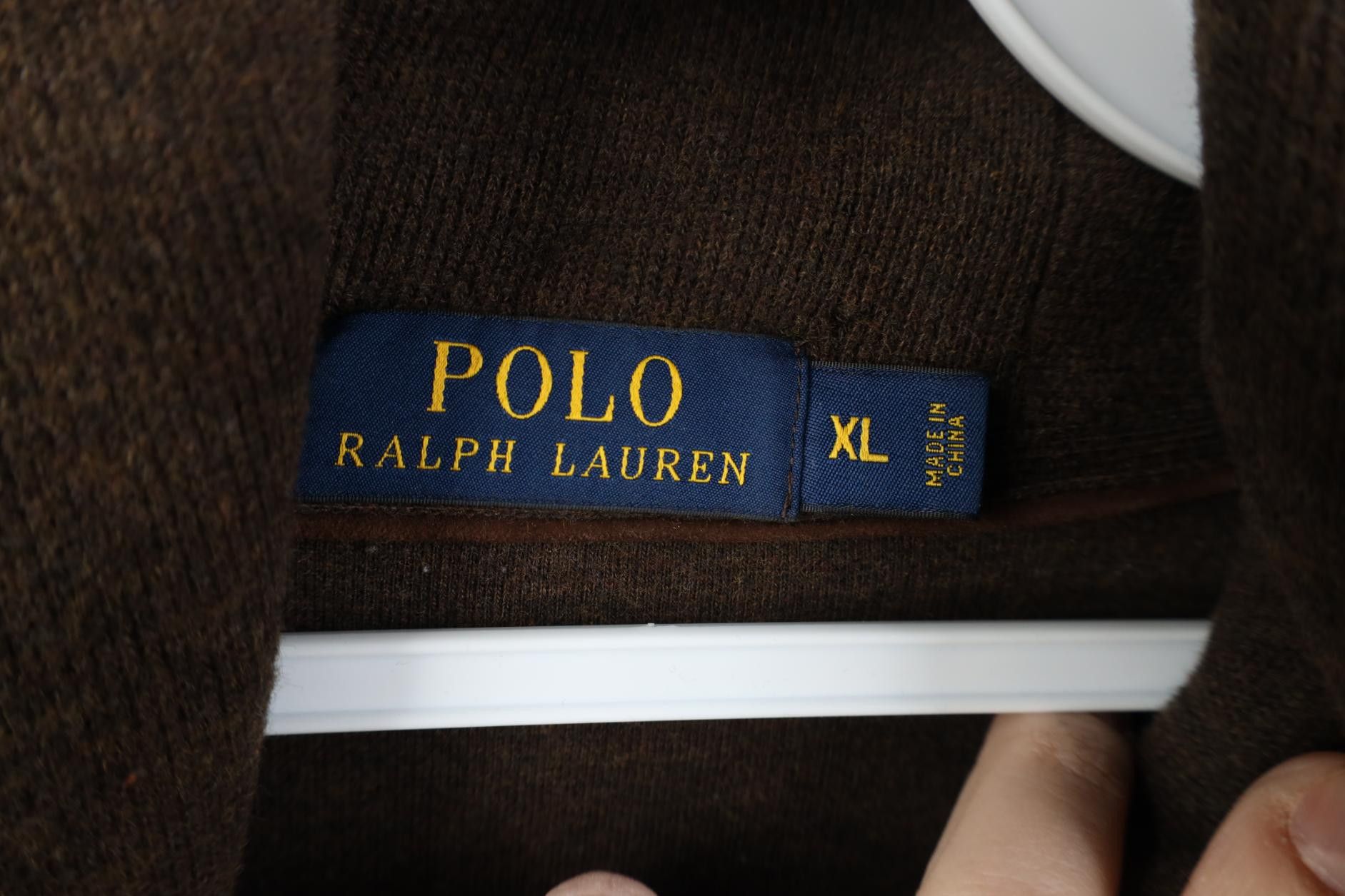 Polo Ralph Lauren Vintage Ralph Lauren Elbow Patch Ribbed Knit Shawl Sweater Size US XL / EU 56 / 4 - 10 Thumbnail