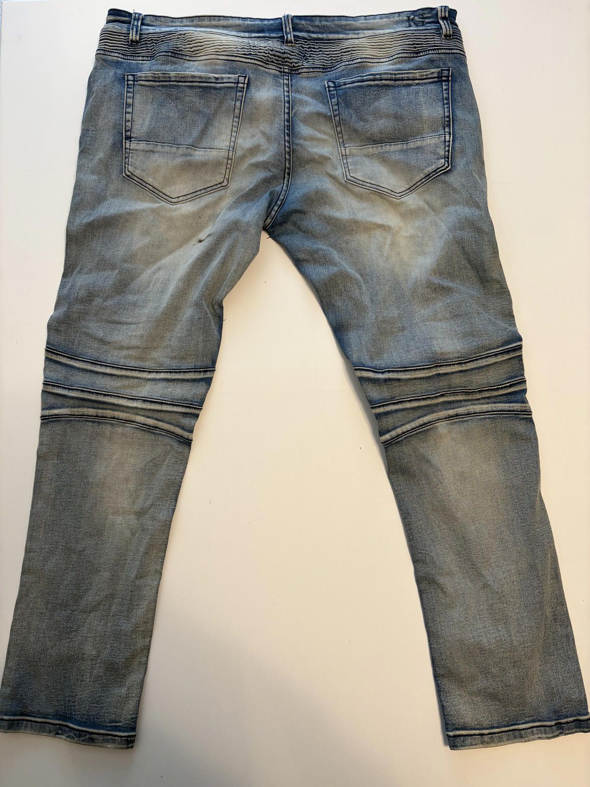 Other Kilogram Men's Distressed Biker Slim Fit Jeans (Size 44x32) Size US 44 / EU 60 - 3 Thumbnail