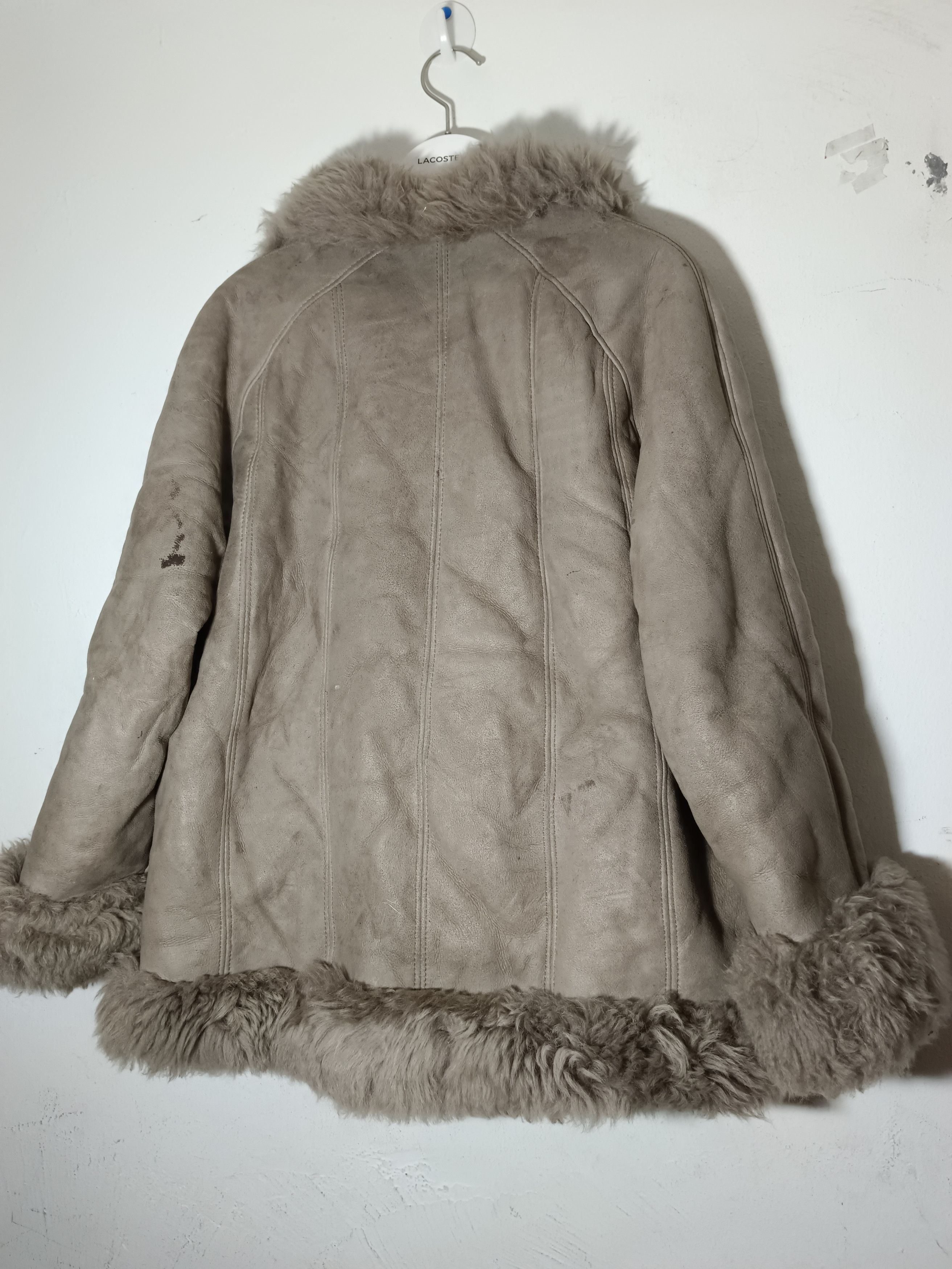 14th Addiction × If Six Was Nine VINTAGE GENUINE SPANISH LAMBSKIN LEDER GRIS FUR LEATHER COAT Size US L / EU 52-54 / 3 - 7 Thumbnail