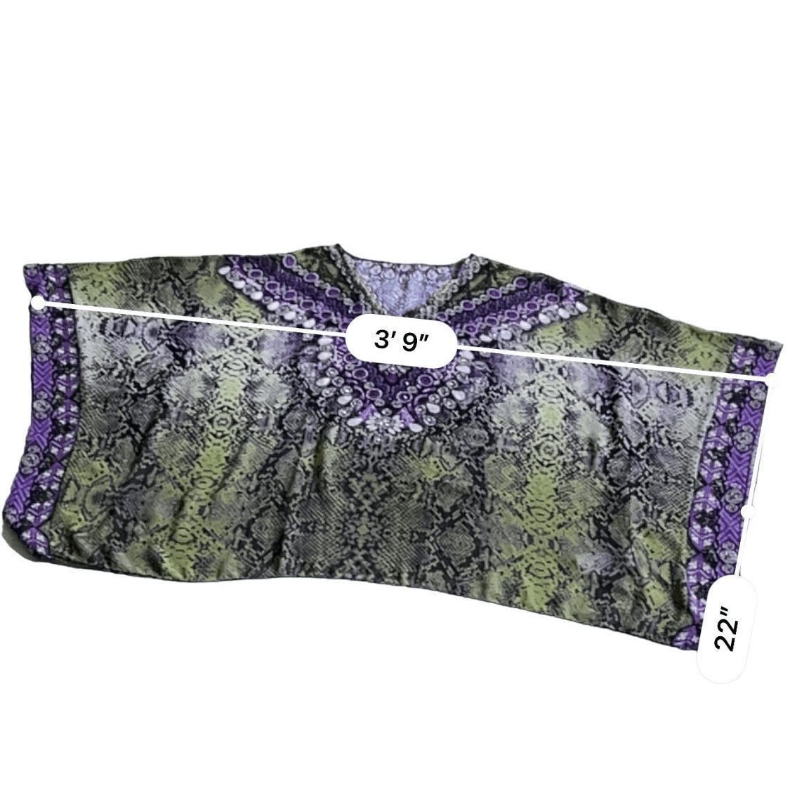 Other Wearable Art Floral tunic blouse Top 1x Size XL / US 12-14 / IT 48-50 - 3 Thumbnail