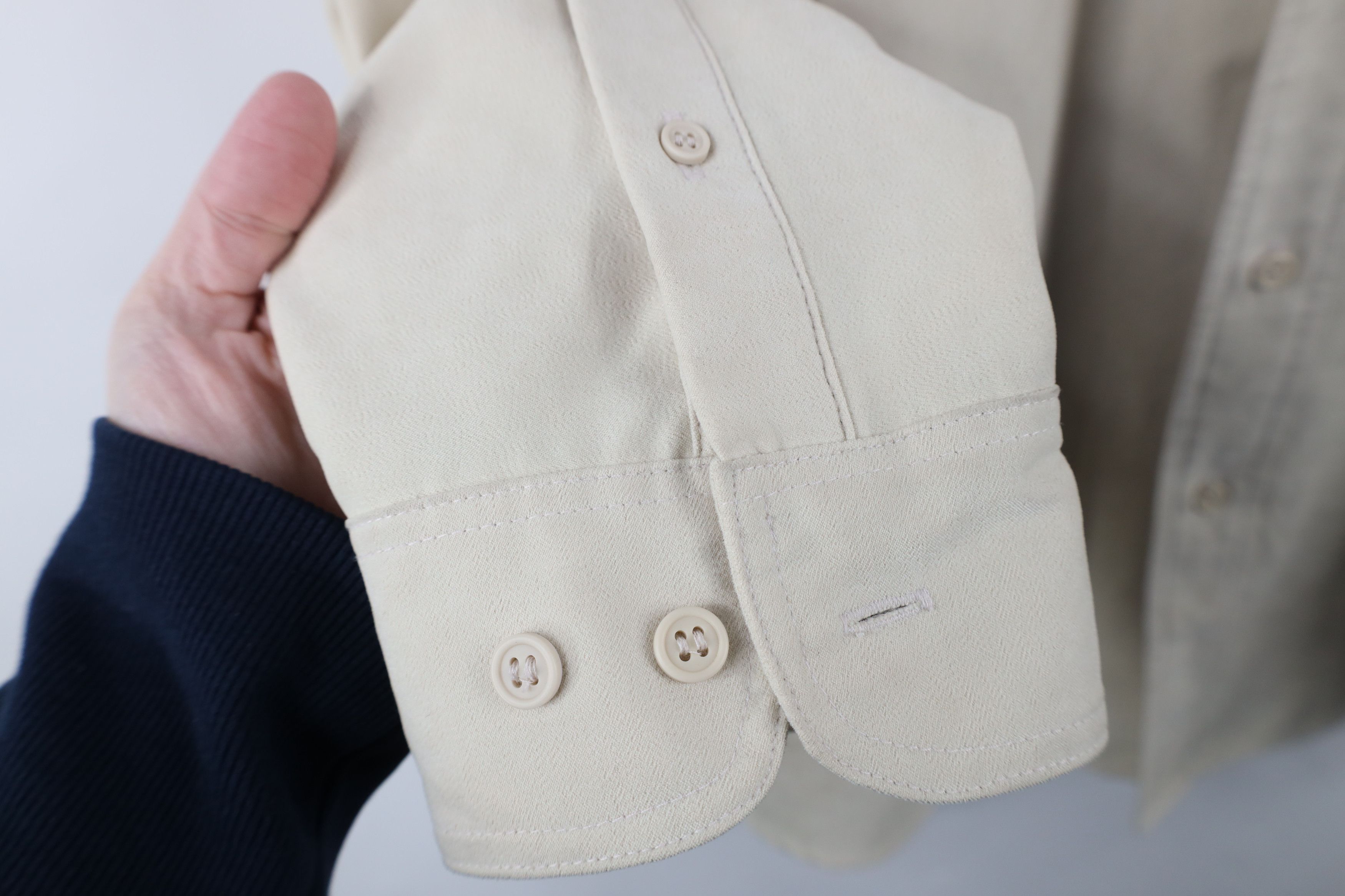 Vintage Vintage 90s Streetwear Microfiber Collared Button Shirt Size US XL / EU 56 / 4 - 5 Thumbnail