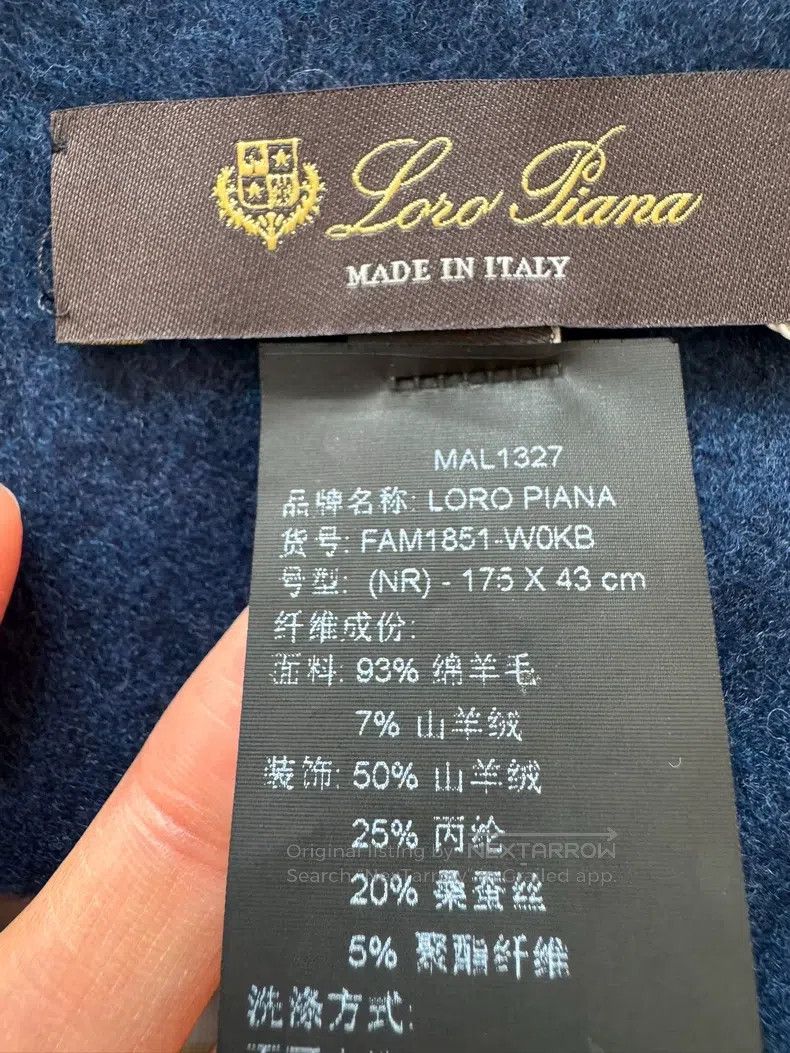 Loro Piana Loro Piana Wool and Cashmere Scarf Size ONE SIZE - 4 Thumbnail