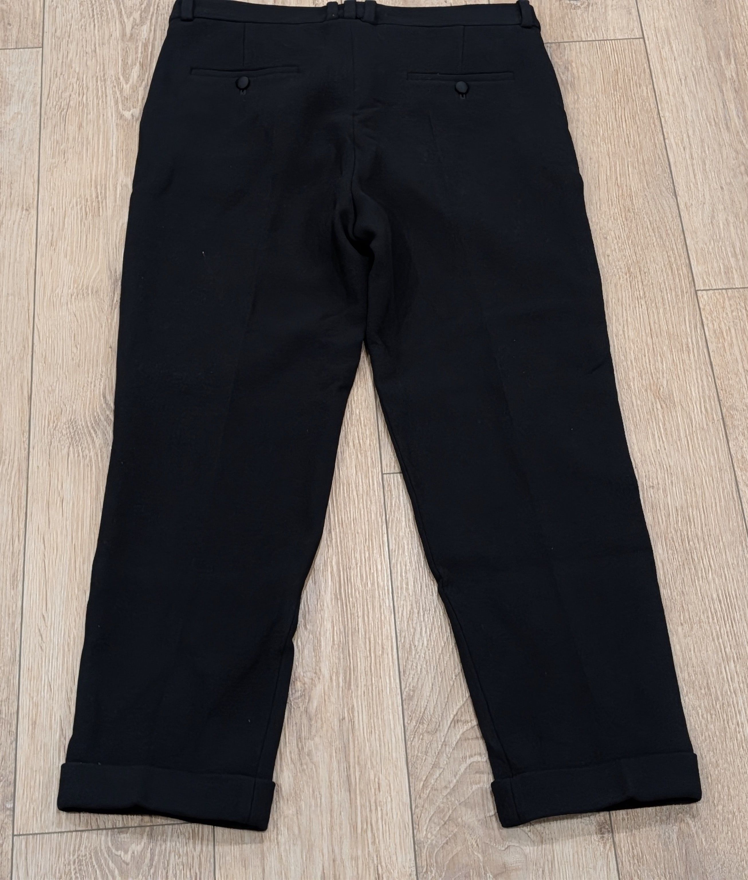 Balmain Balmain Tapered Cropped Trouser Pants Black 50 US 34 Size US 34 / EU 50 - 5 Thumbnail