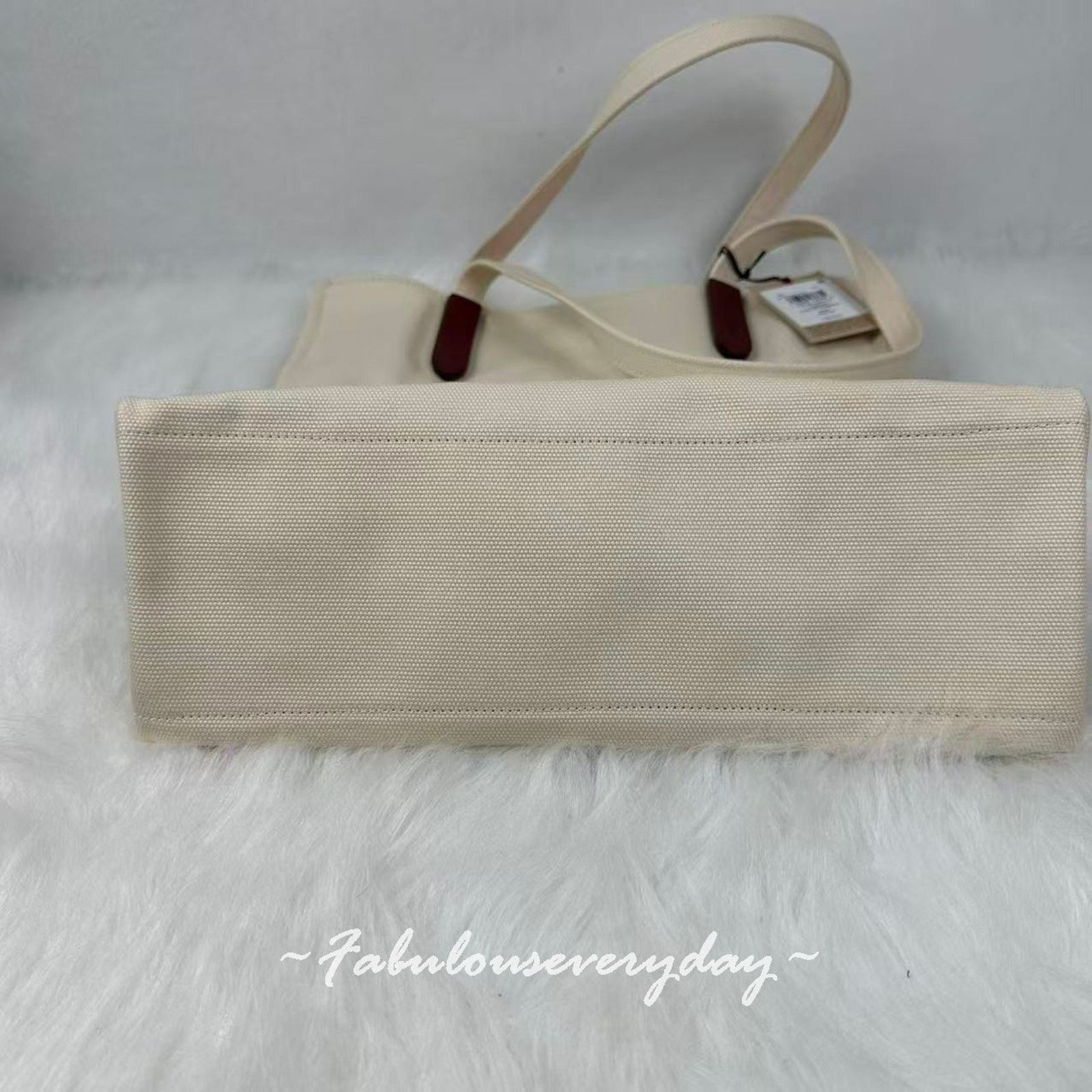 Coach Coach Coffee Shop Tote Canvas Coffee Cup Cream CS484 Size ONE SIZE - 7 Thumbnail