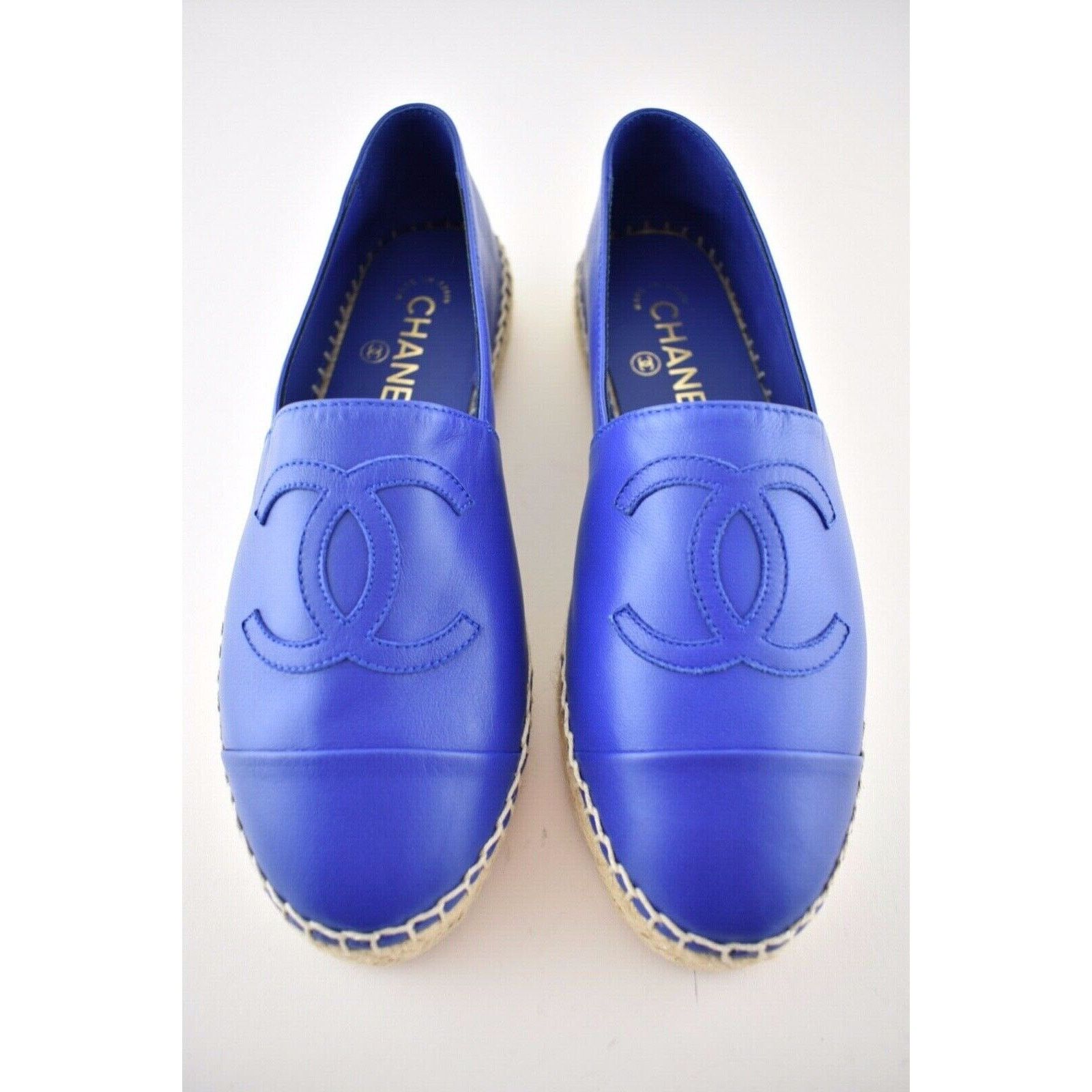 Chanel 19C Lambskin CC Logo Double Sole Espadrille Ballet Flat 35 Size US 5 / IT 35 - 1 Thumbnail