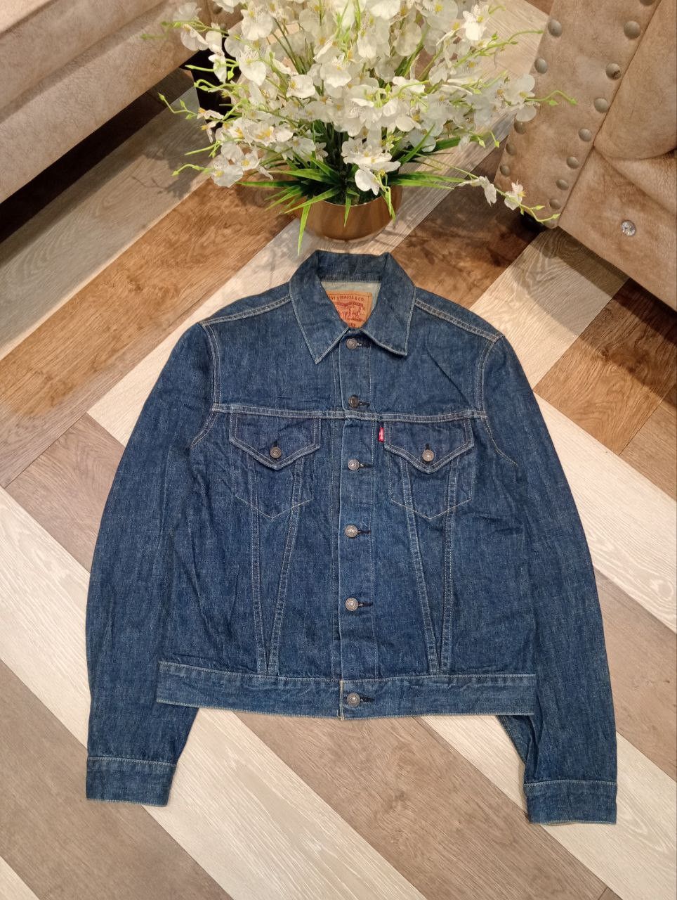 Levi's Vintage Clothing LEVI'S VINTAGE 71557 CAPITAL E BLUE DENIM JACKET - SIZE 40 Size US L / EU 52-54 / 3 - 2 Thumbnail