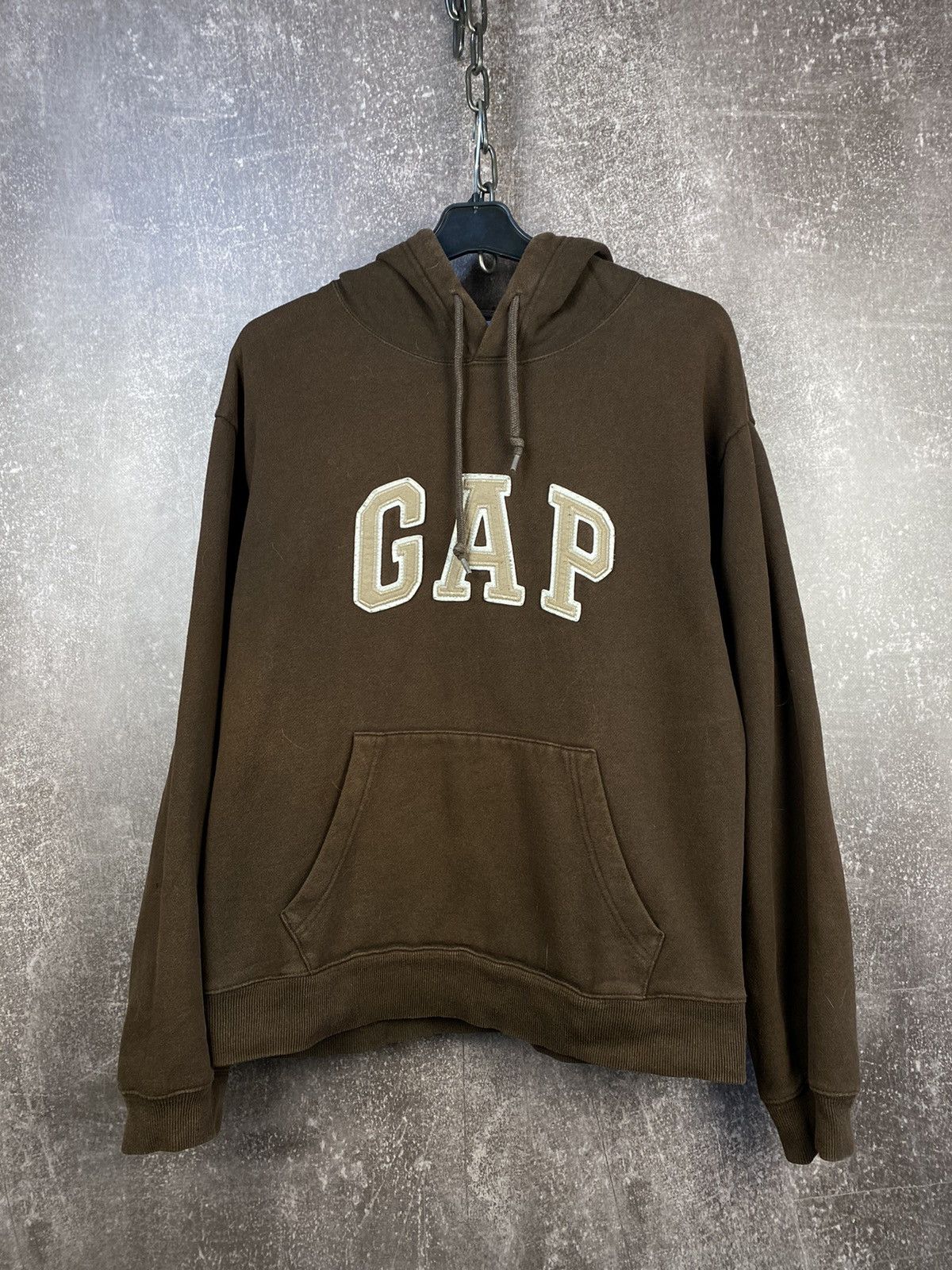 Gap Vintage Gap Brown Hoodie Hype Y2K Size US S / EU 44-46 / 1 - 1 Thumbnail