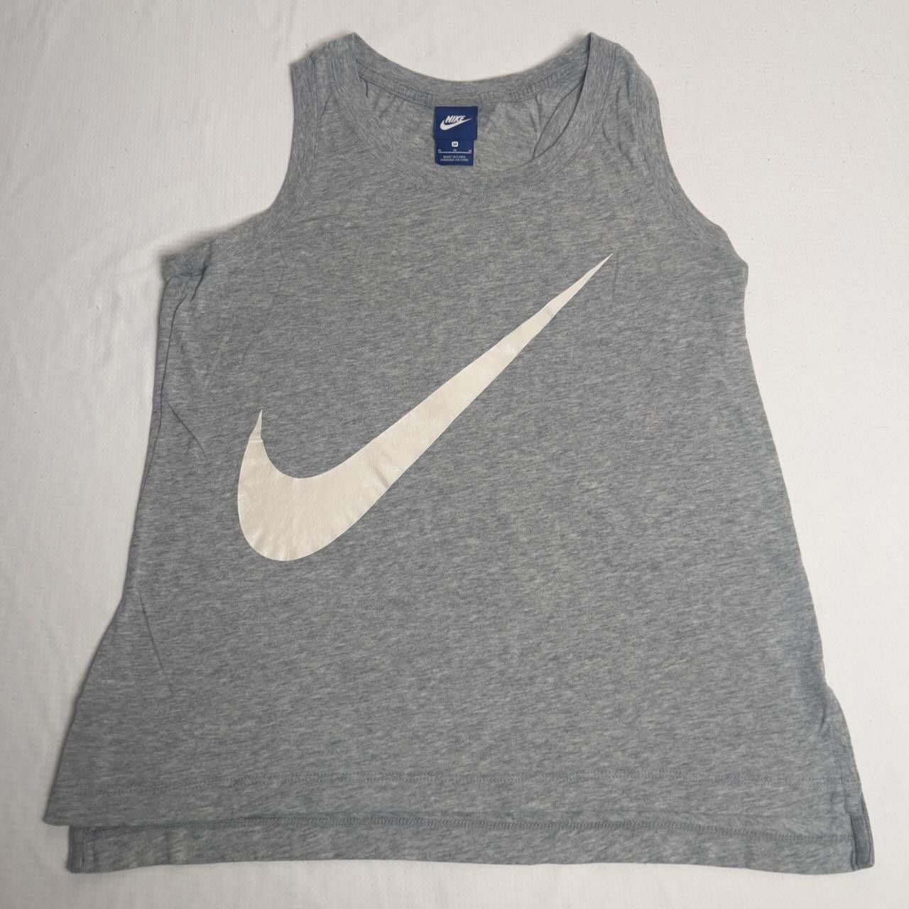 Nike Vintage NIKE BLUE TAG Womens Gray SWOOSH Tank Top - M Size M / US 6-8 / IT 42-44 - 1 Thumbnail
