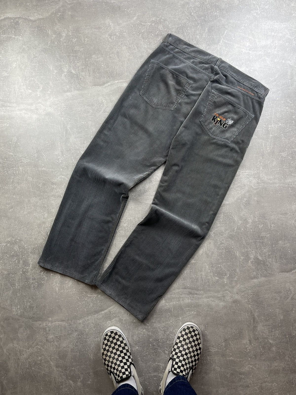 Cartoon Network × Jean Charles De Castelbajac × Vintage JCdeCastelbajac Hip Hop Tom&Jerry Corduroy Baggy Pants Size US 36 / EU 52 - 1 Thumbnail