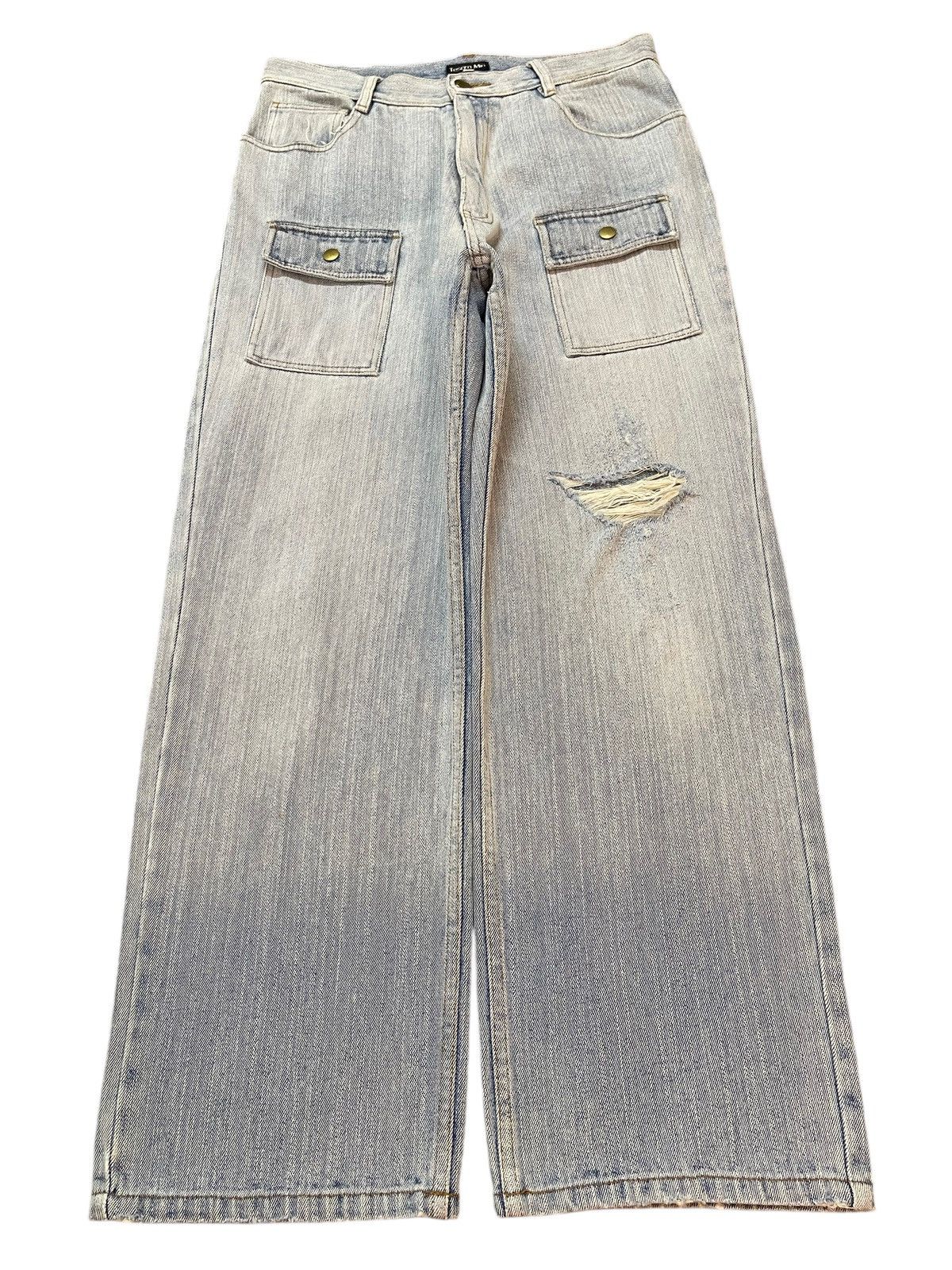 Fubu Vintage Japanese Brand Bush Pants Distress Style Baggy Jeans Size US 30 / EU 46 - 1 Thumbnail