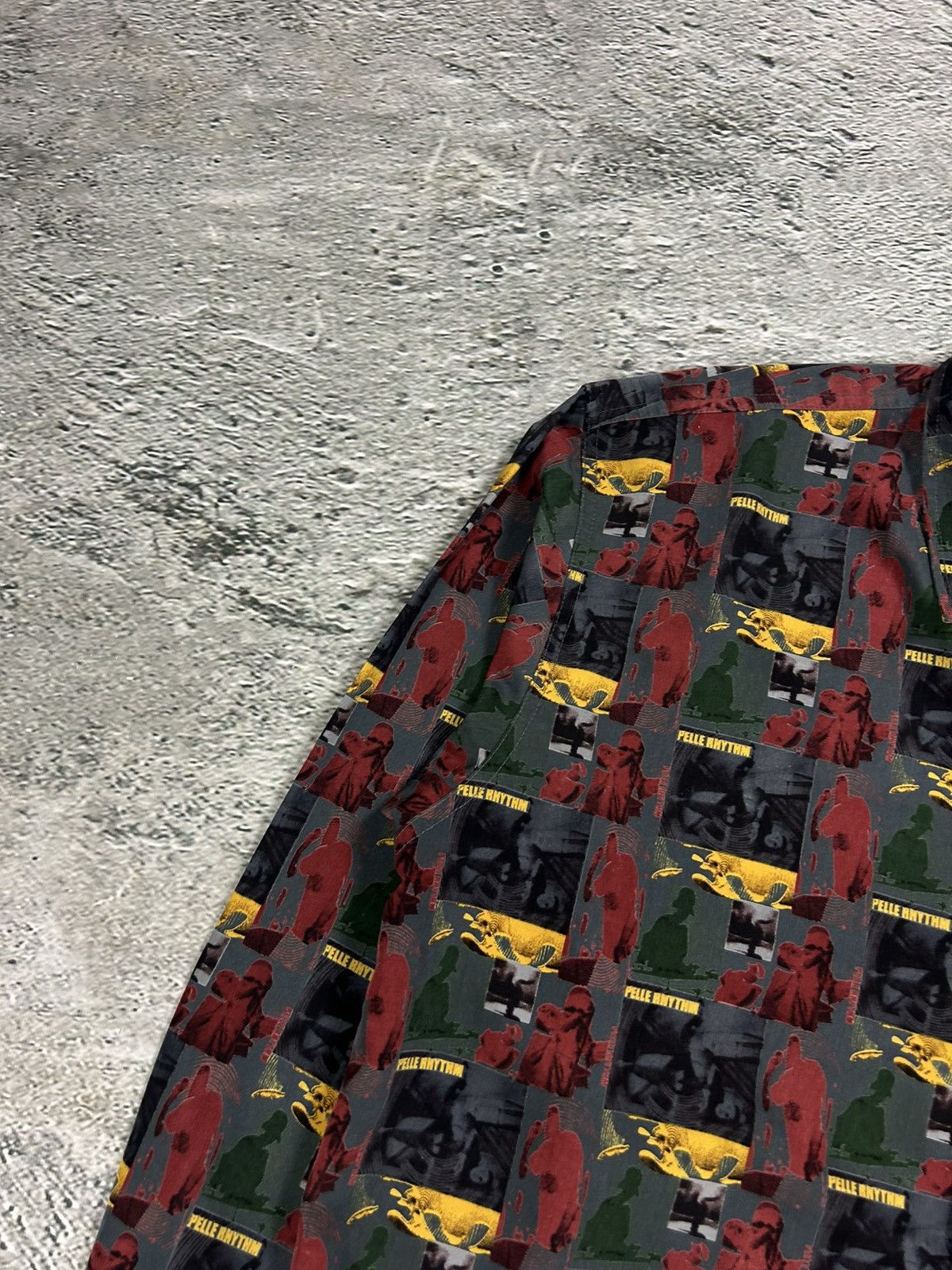 Pelle Pelle Pelle Pelle vintage full print Shirt button up music rhytm Size US L / EU 52-54 / 3 - 2 Thumbnail