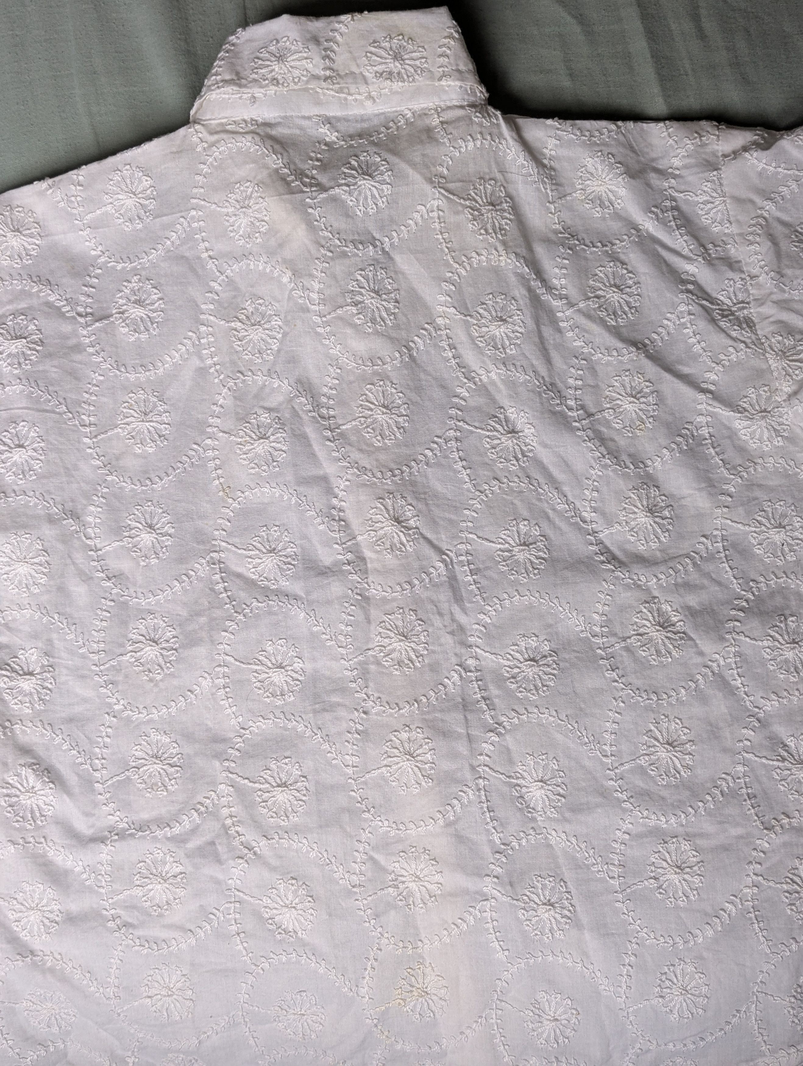 Other Cotton white thread embroidery Size M / US 6-8 / IT 42-44 - 2 Thumbnail