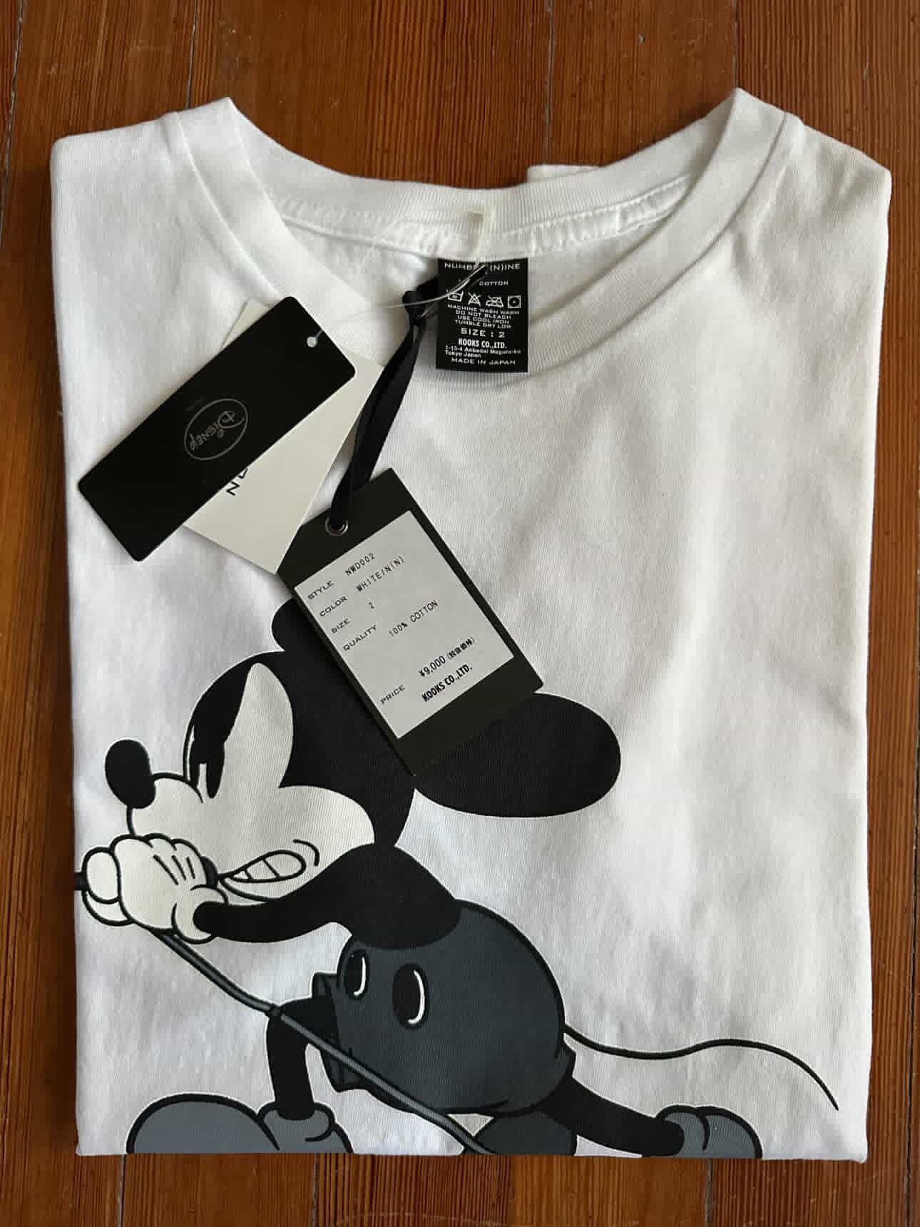 Disney × Number (N)ine White Number (N)ine tee with tags on Size US S / EU 44-46 / 1 - 3 Thumbnail