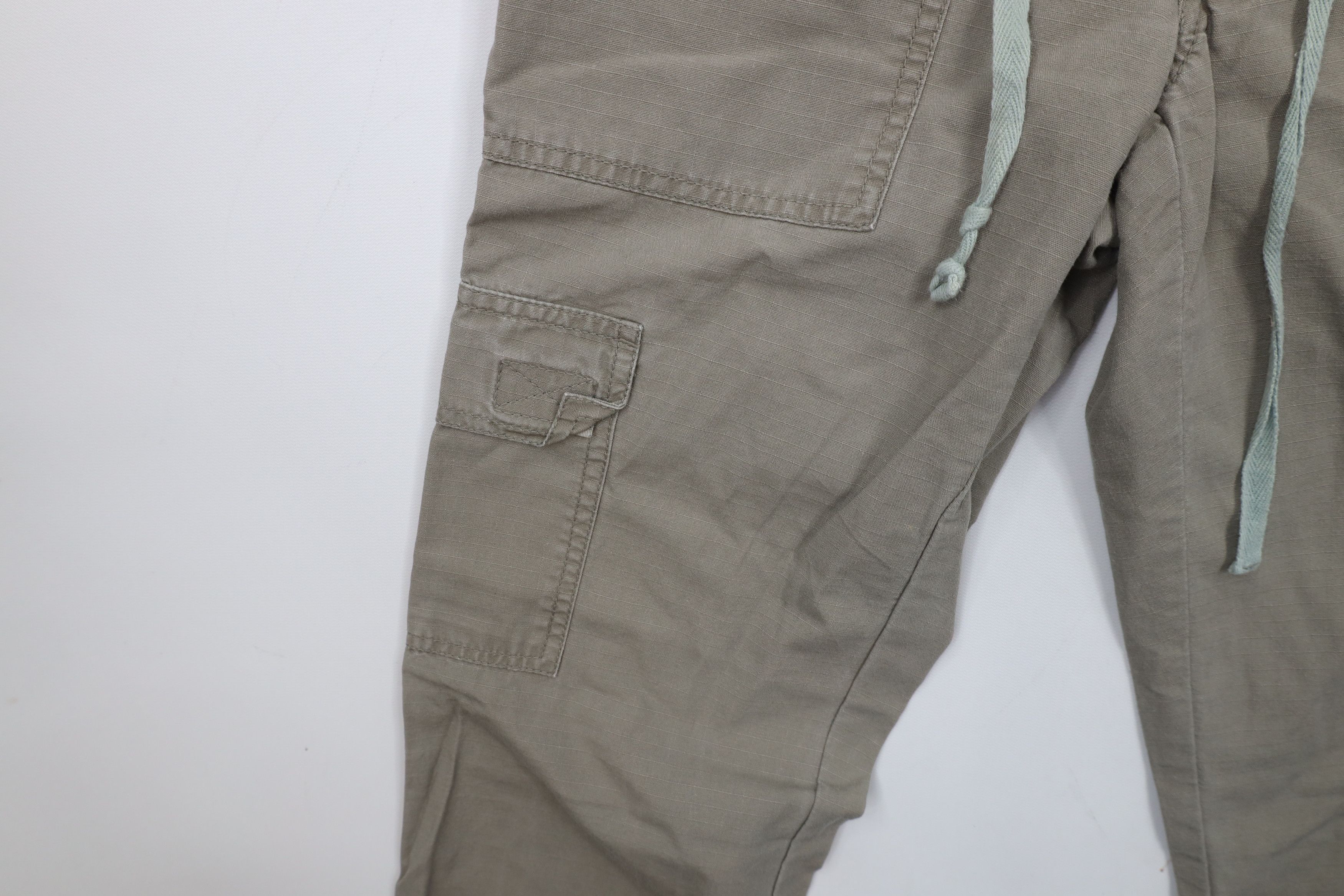 Vintage Vintage 90s Y2K Babydoll Ripstop Wide Leg Flared Cargo Pants Size 26" / US 2 / IT 38 - 7 Thumbnail