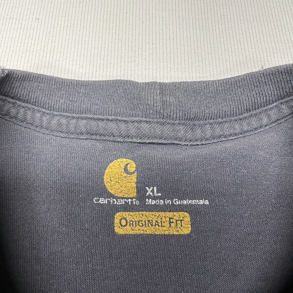 Carhartt Carhartt Tee Shirt Grey Original Fit Chest Pocket Logo Size US XL / EU 56 / 4 - 6 Thumbnail
