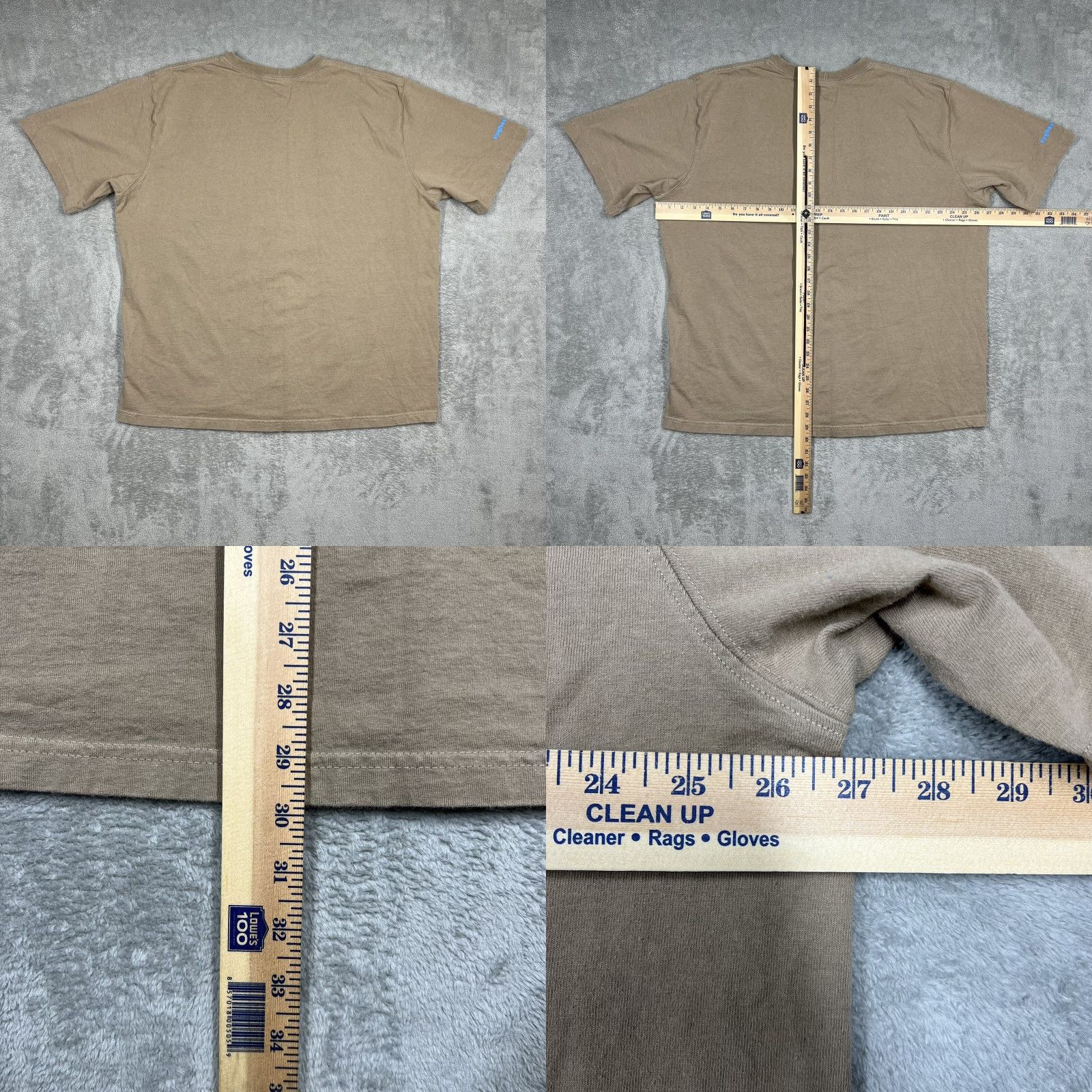 Carhartt Carhartt Mens 2XL Pocket T-Shirt Original Fit Light Brown HughesNet Sleeve Print Shirt Crew Neck Short Sleeve Logo Brown Mens Size US XXL / EU 58 / 5 - 8 Thumbnail