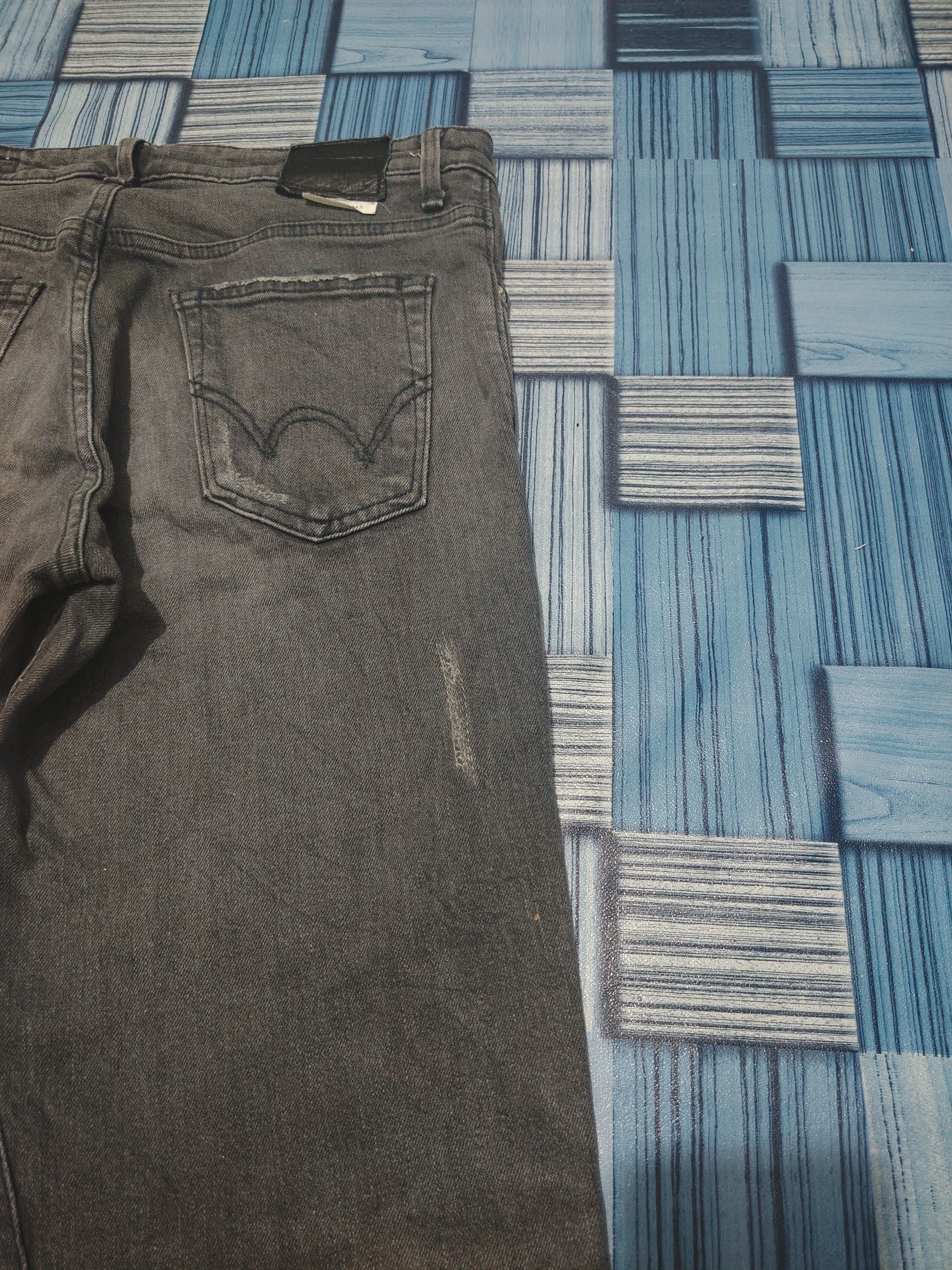 If Six Was Nine Japanese Edwin stretch Distressed Jeans Size US 31 - 18 Thumbnail