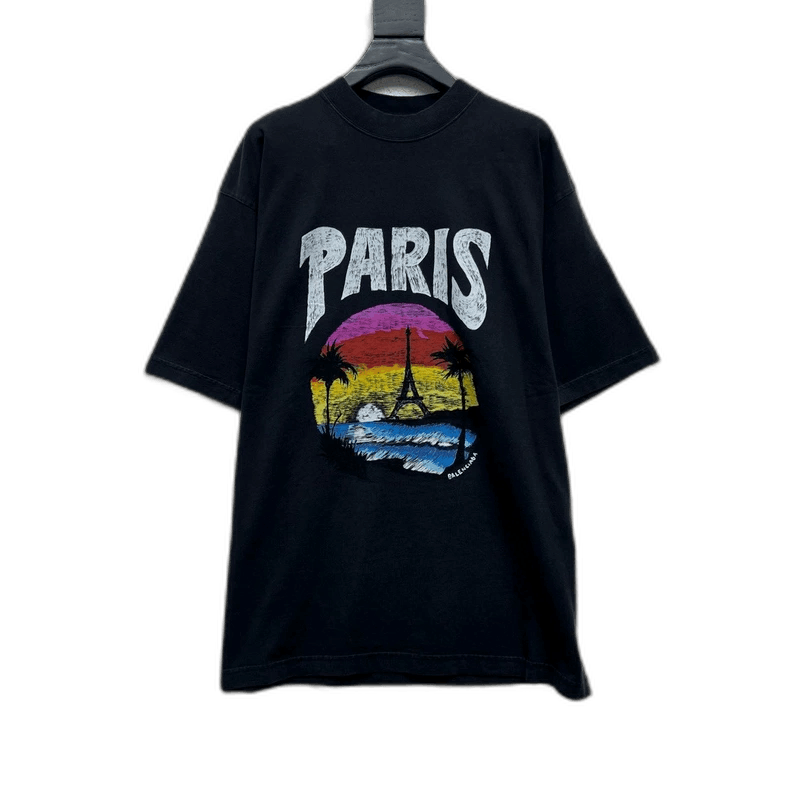 Balenciaga Balenciaga Paris Tropical Print Short Sleeve Size US M / EU 48-50 / 2 - 1 Thumbnail