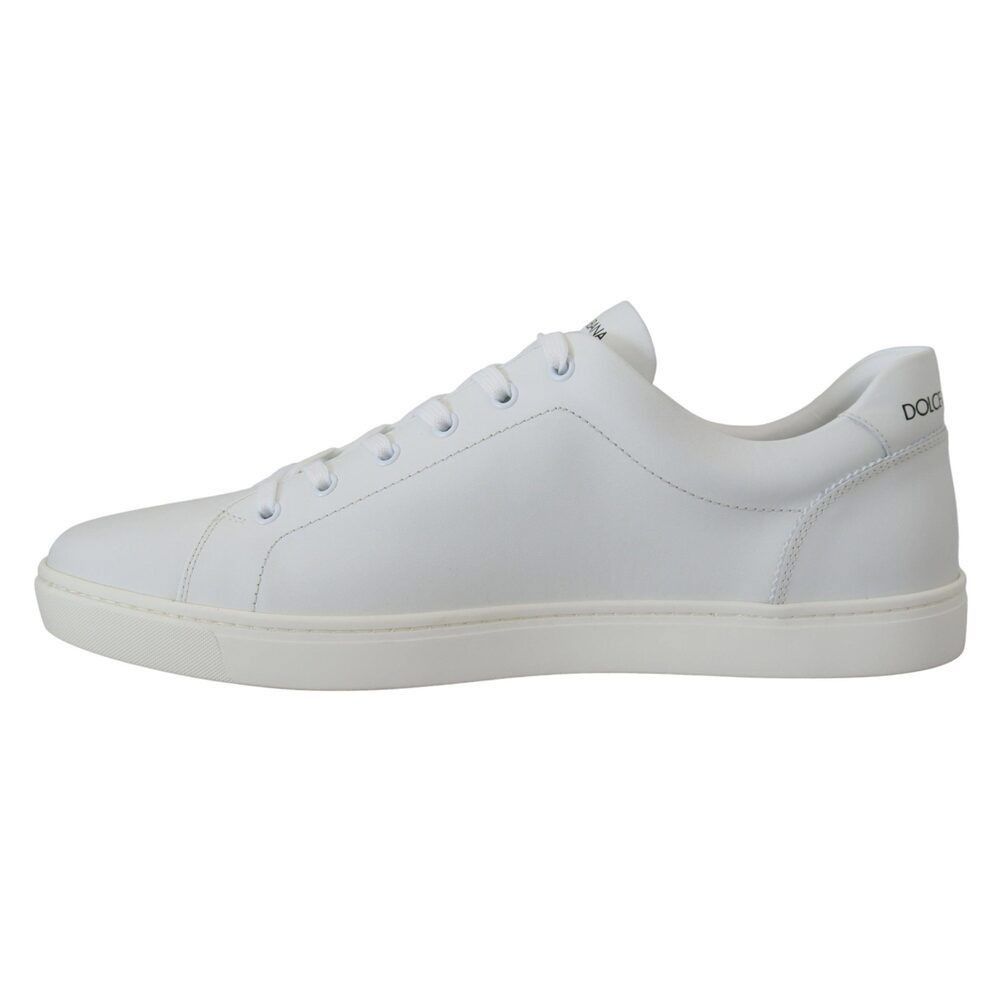 Dolce & Gabbana Dolce & Gabbana Elegant White Leather Men's Sneakers Size US 6 / EU 39 - 4 Thumbnail