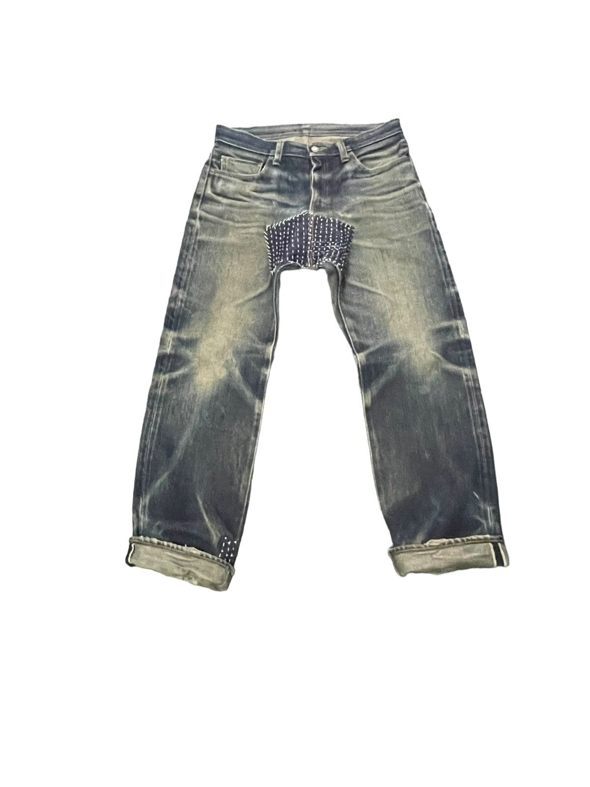 KOJIMA GENES × Vintage Vintage Kojima Genes Selvedge Distresed Denim Size US 34 / EU 50 - 1 Thumbnail