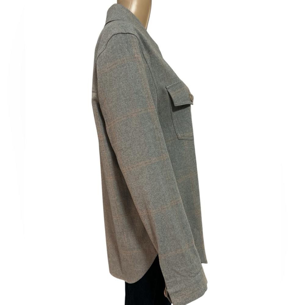 Designer RW&CO Gray Shirt Jacket Size S / US 4 / IT 40 - 2 Thumbnail