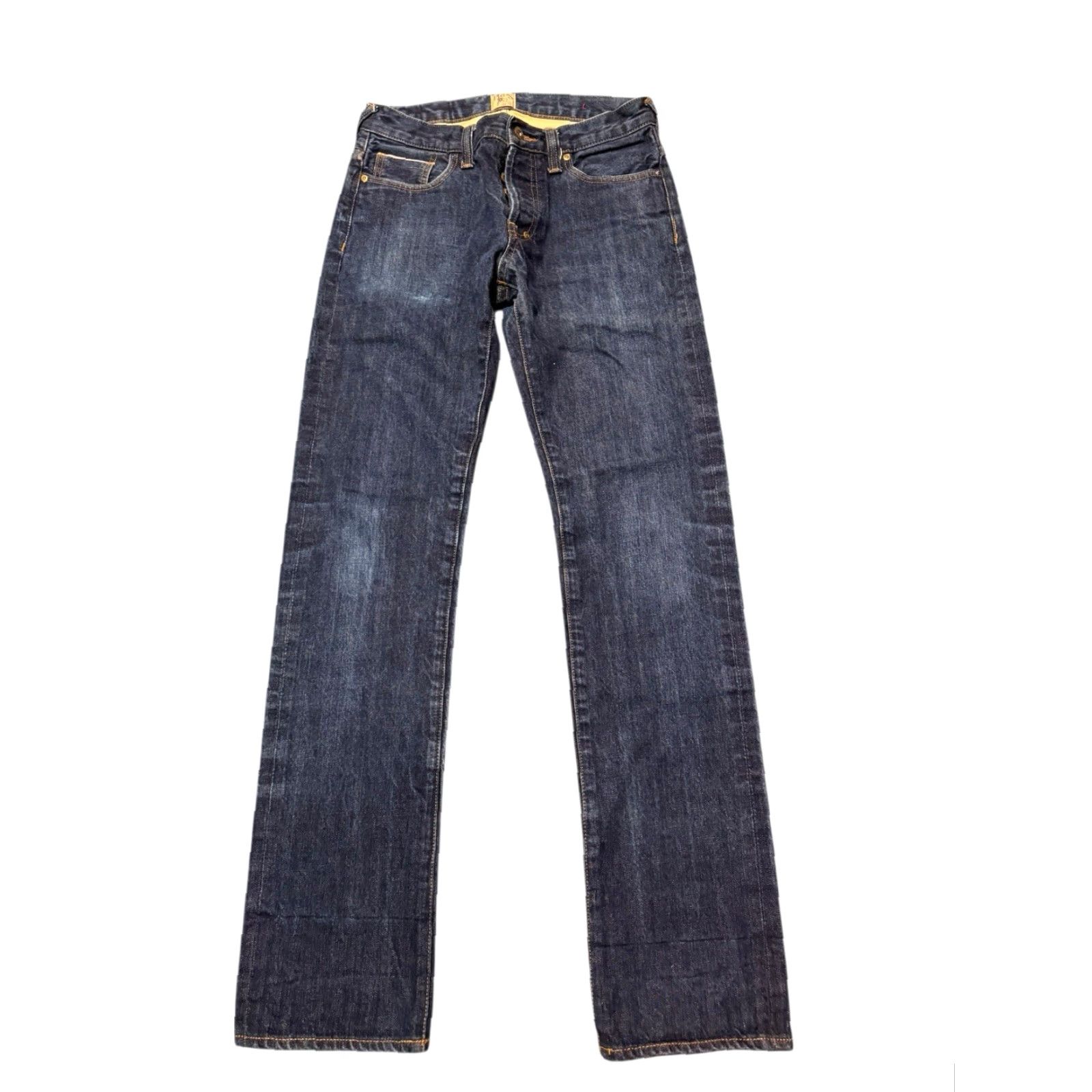 Prps PRPS Jeans Mens 31 Blue Distressed Washed Selvedge Japanese Denim Tapered Y2K Ready to Wear Size US 31 - 4 Thumbnail
