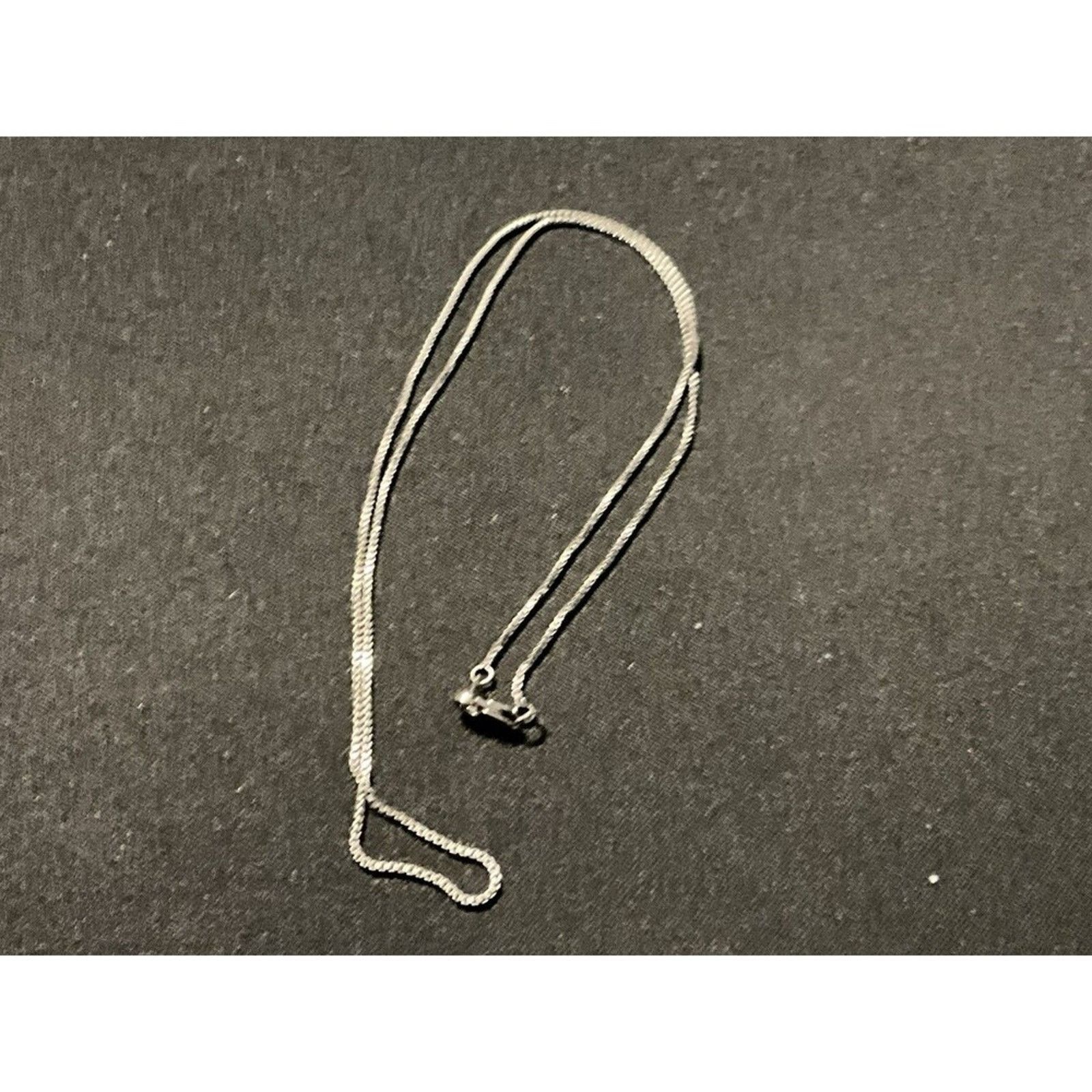 Other 925 18in Silver Box Chain Necklace Size ONE SIZE - 1 Thumbnail