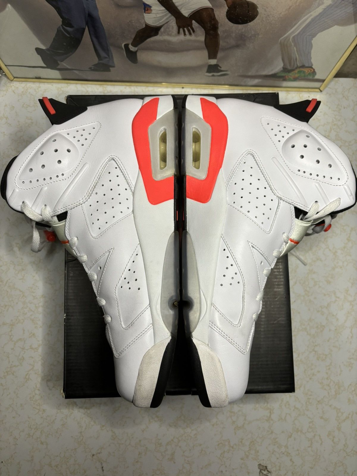 Jordan Brand Air Jordan 6 Retro white infrared Size US 13 / EU 46 - 3 Thumbnail