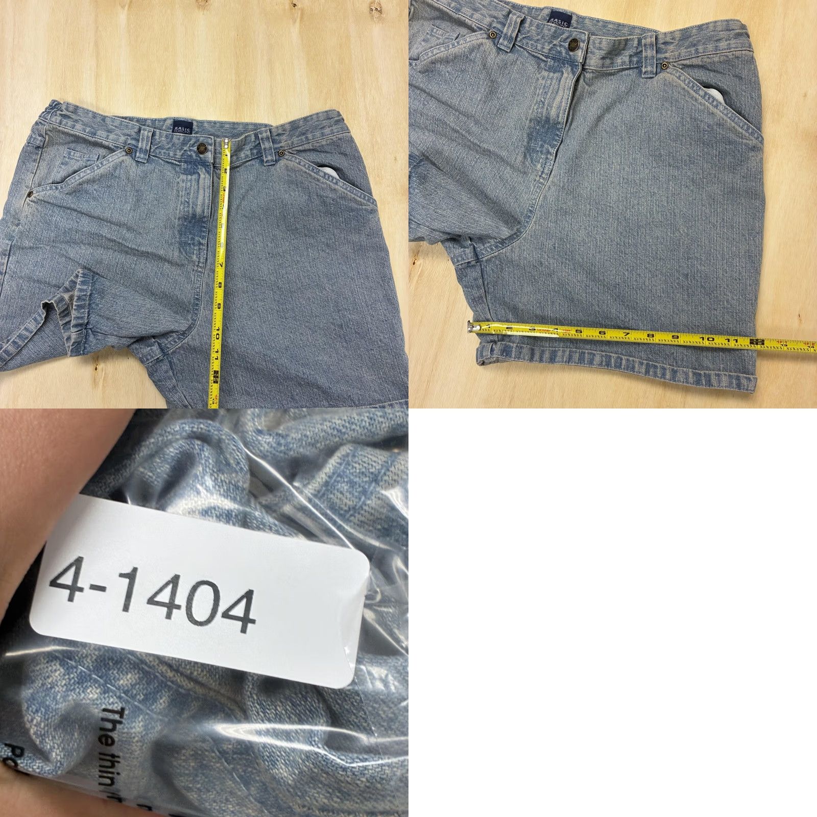 Basic Editions Basic Editions Shorts Womens 14 Blue Denim Mom Elastic Waist Casual Summer Size 36" / US 14 / IT 50 - 8 Thumbnail