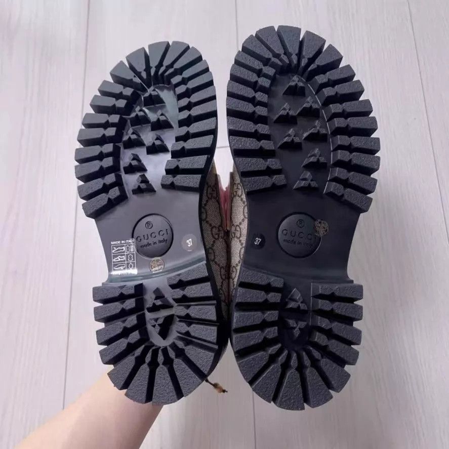 Gucci Gucci Horsebit Platform Loafer 37 GG Monogram Size US 6.5 / IT 36.5 - 3 Thumbnail