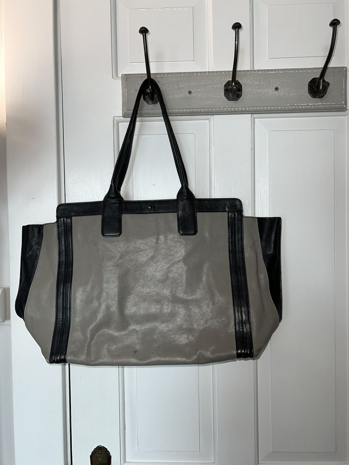 Chloé Allison Two-Tone Leather Tote Bag Chloe Chloe Vintage Allison Two Tone Leather Tote Bag | Grailed