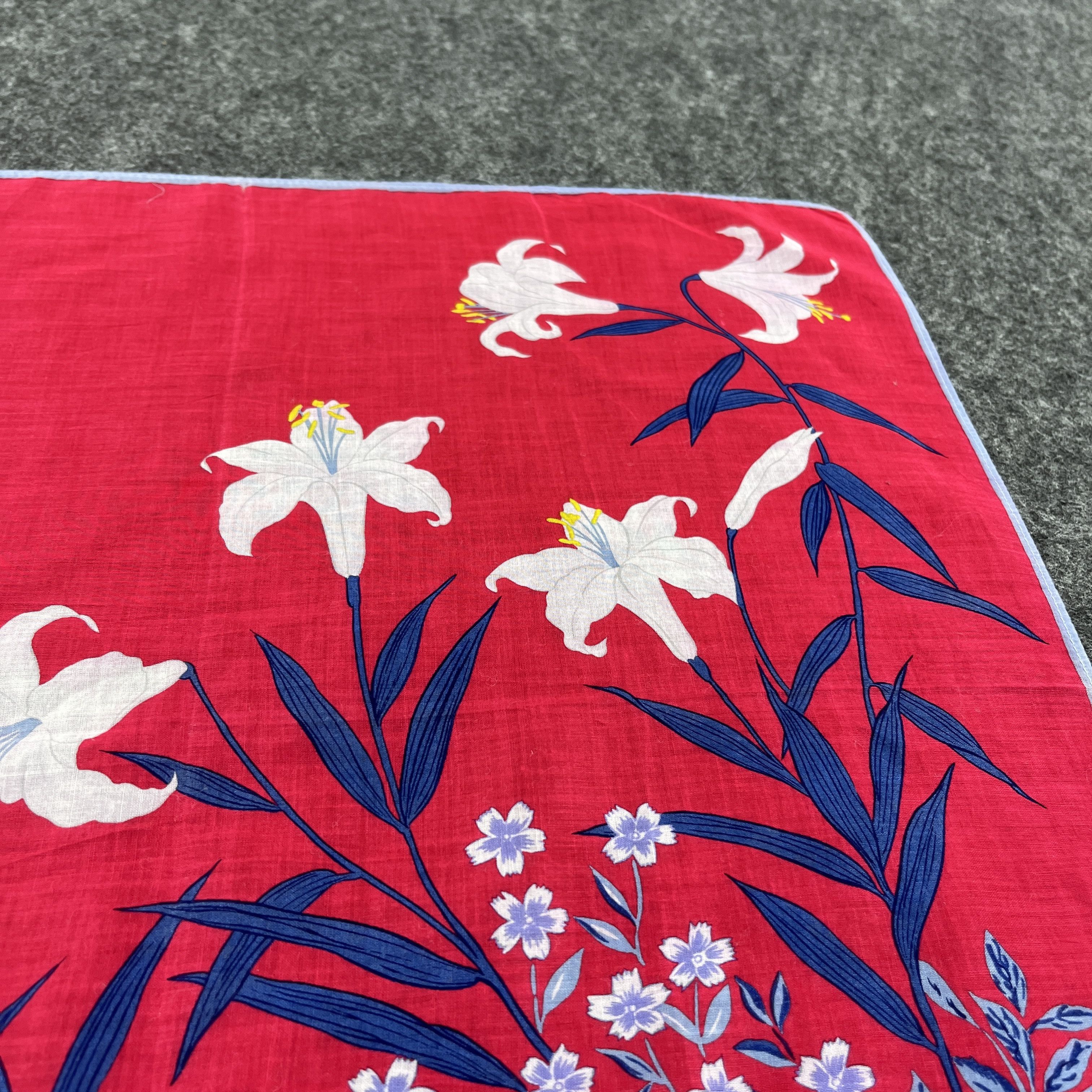 Japanese Brand Vintage Hanae Mori Bandana / Handkerchief / Neckerchief B024 Size ONE SIZE - 7 Thumbnail