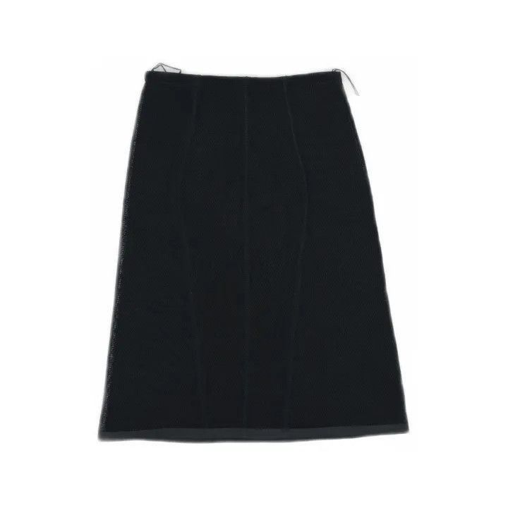 Fendi Fendi SS22 Black High-Waisted Mesh Skirt -2508 Size 35" - 2 Thumbnail