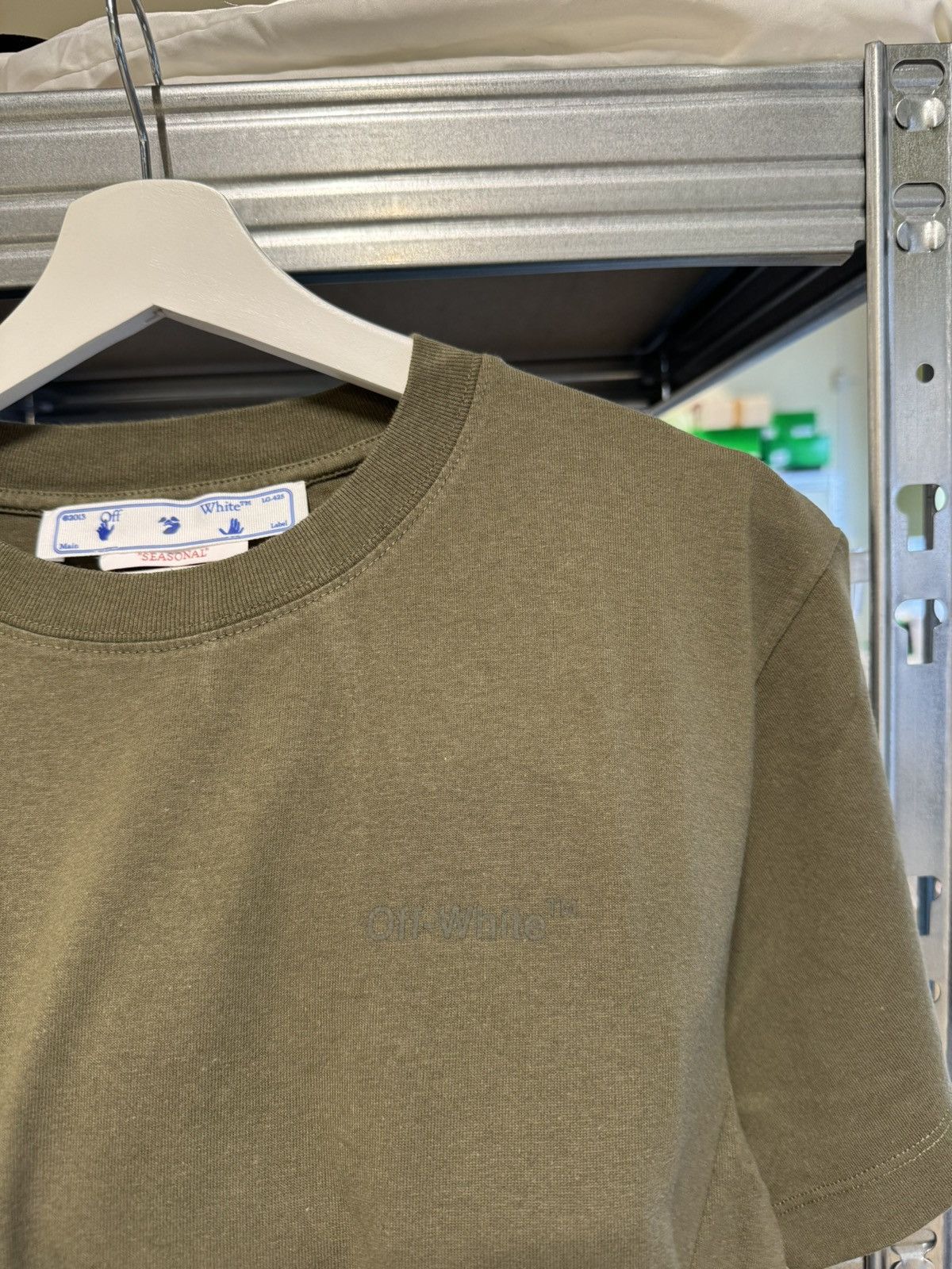 Off-White Off-White Diag Green T-Shirt NEW 500$ Size US M / EU 48-50 / 2 - 6 Thumbnail