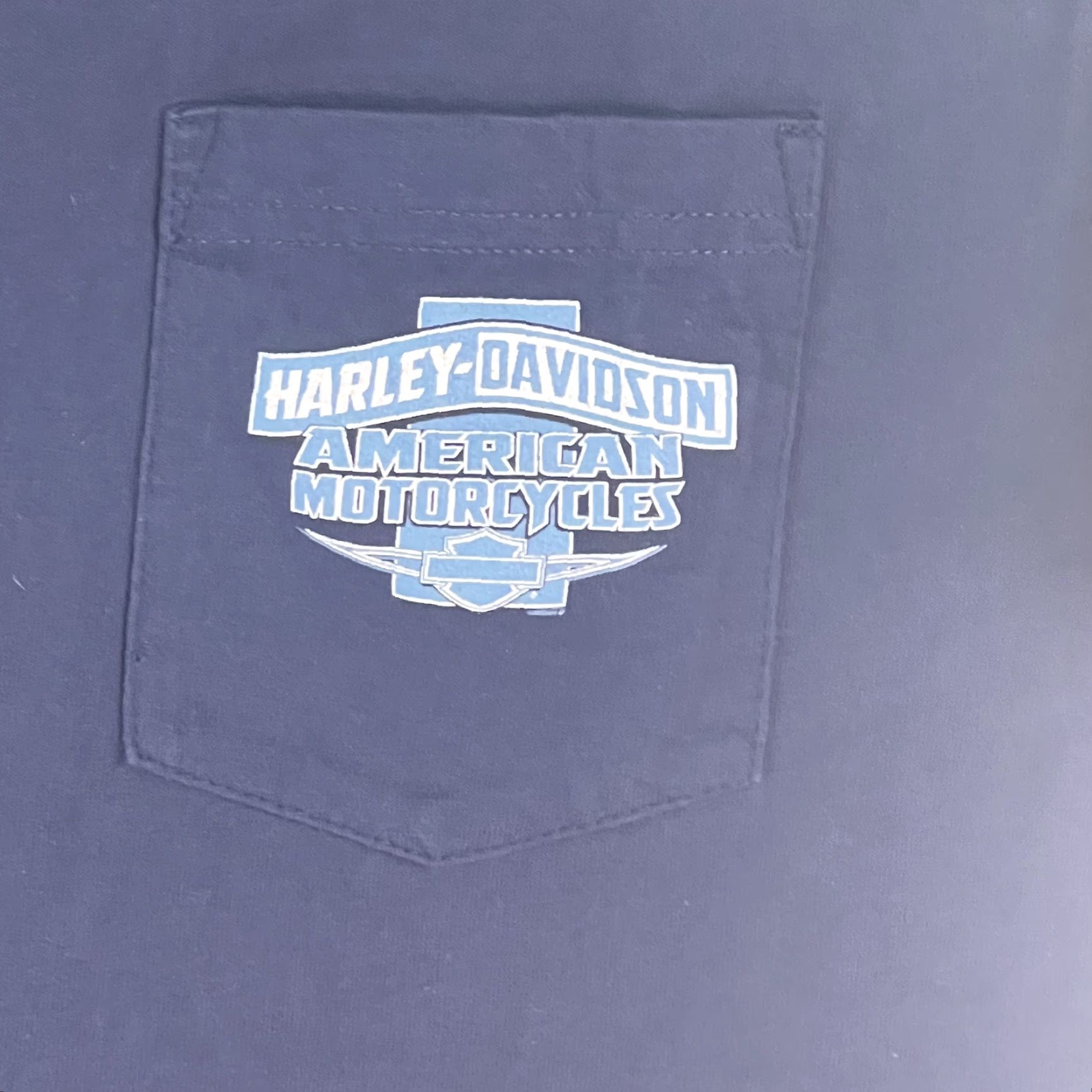 Harley Davidson VTG Harley Davidson American Motor Cycles Orlando Fl USA Mens Blue Tee XL Size US XL / EU 56 / 4 - 4 Thumbnail