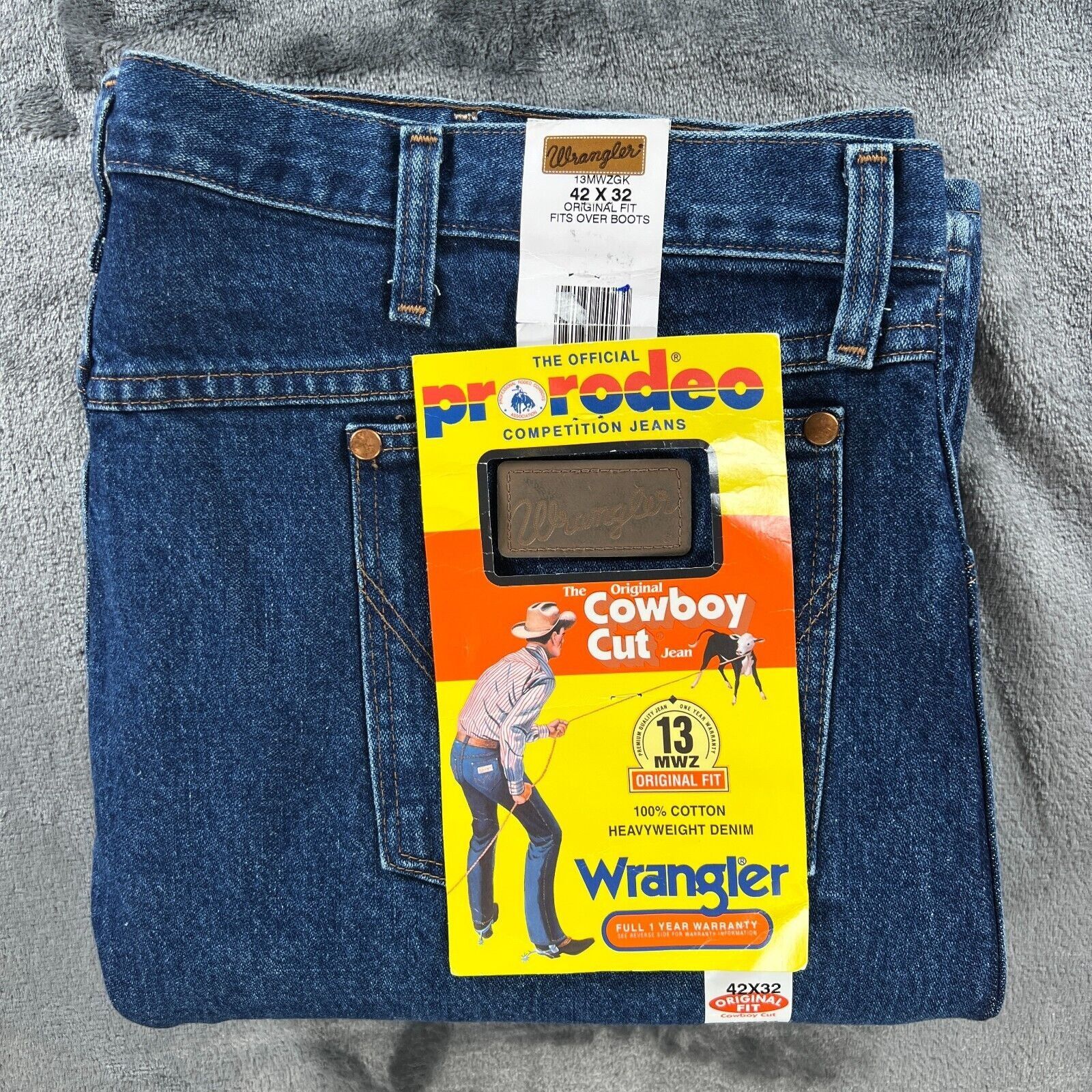 Wrangler Wrangler Pro Rodeo Cowboy Cut Jeans Men 42x32 Y2K 2000 Vinta Size US 42 / EU 58 - 4 Thumbnail